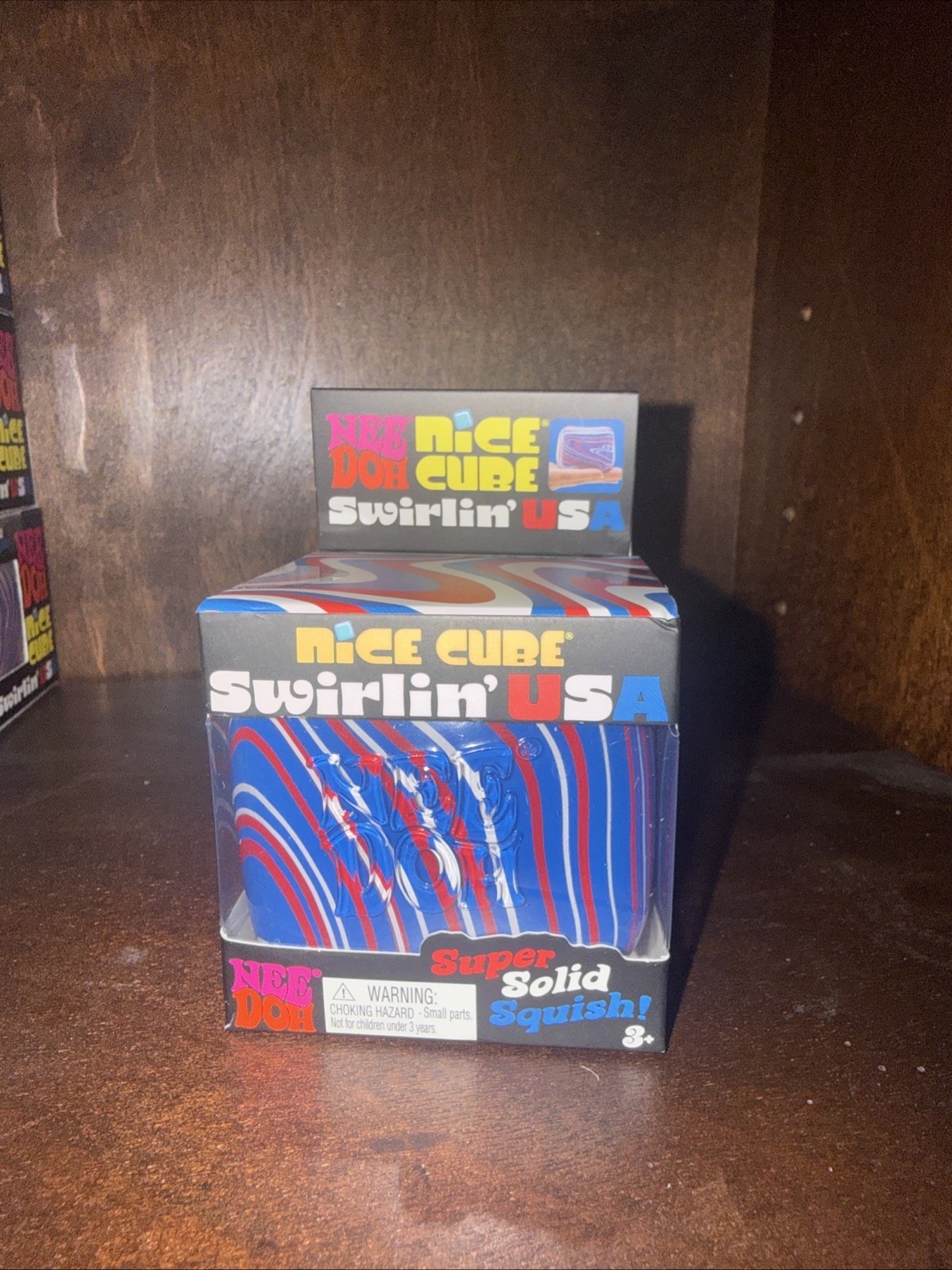 NEEDOH Nice Cube Swirlin’ USA Super Solid Squish NEW