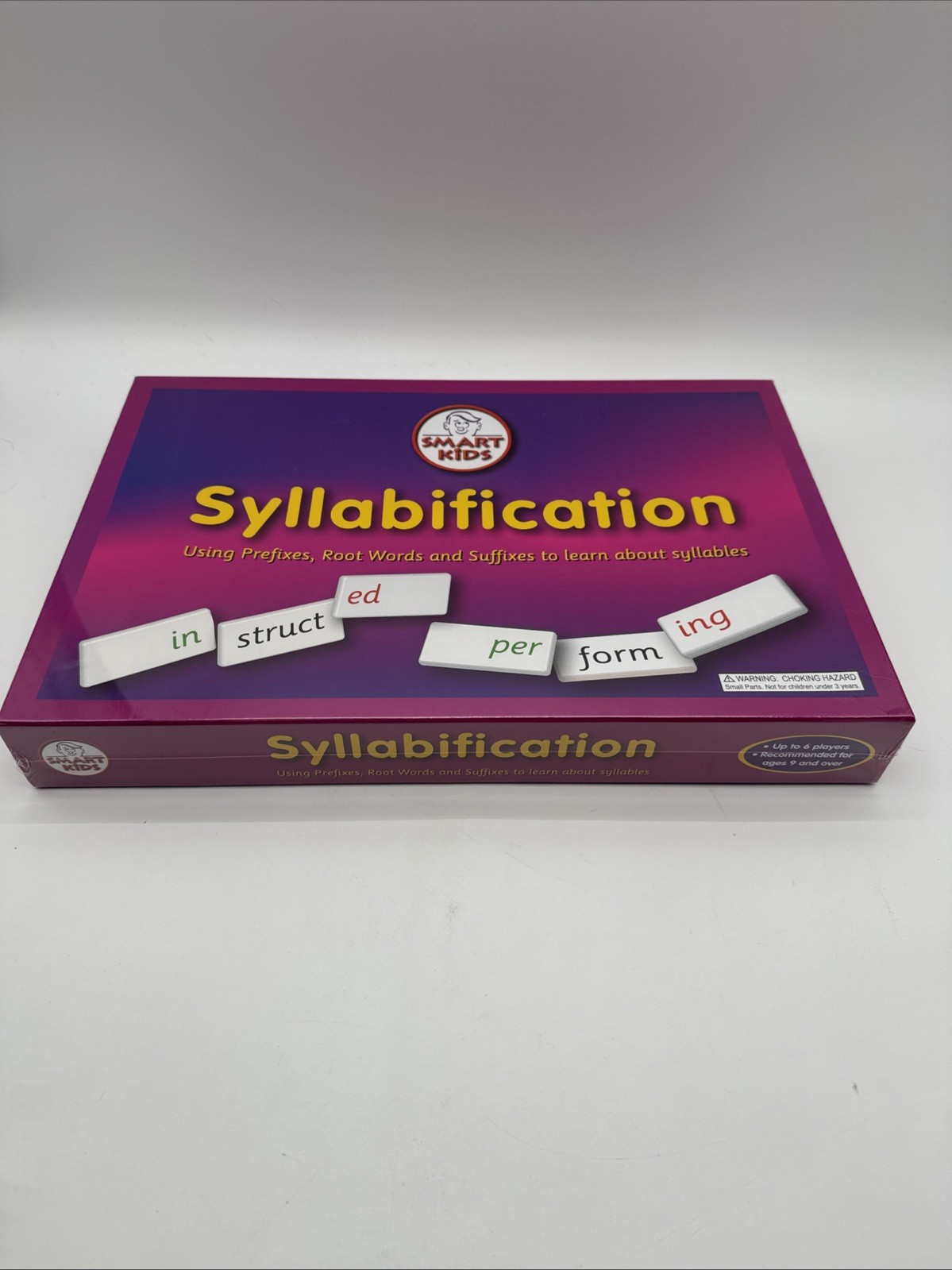 Smart Kids Syllabification Game Prefix Root Word Suffix Learning Ages 9+