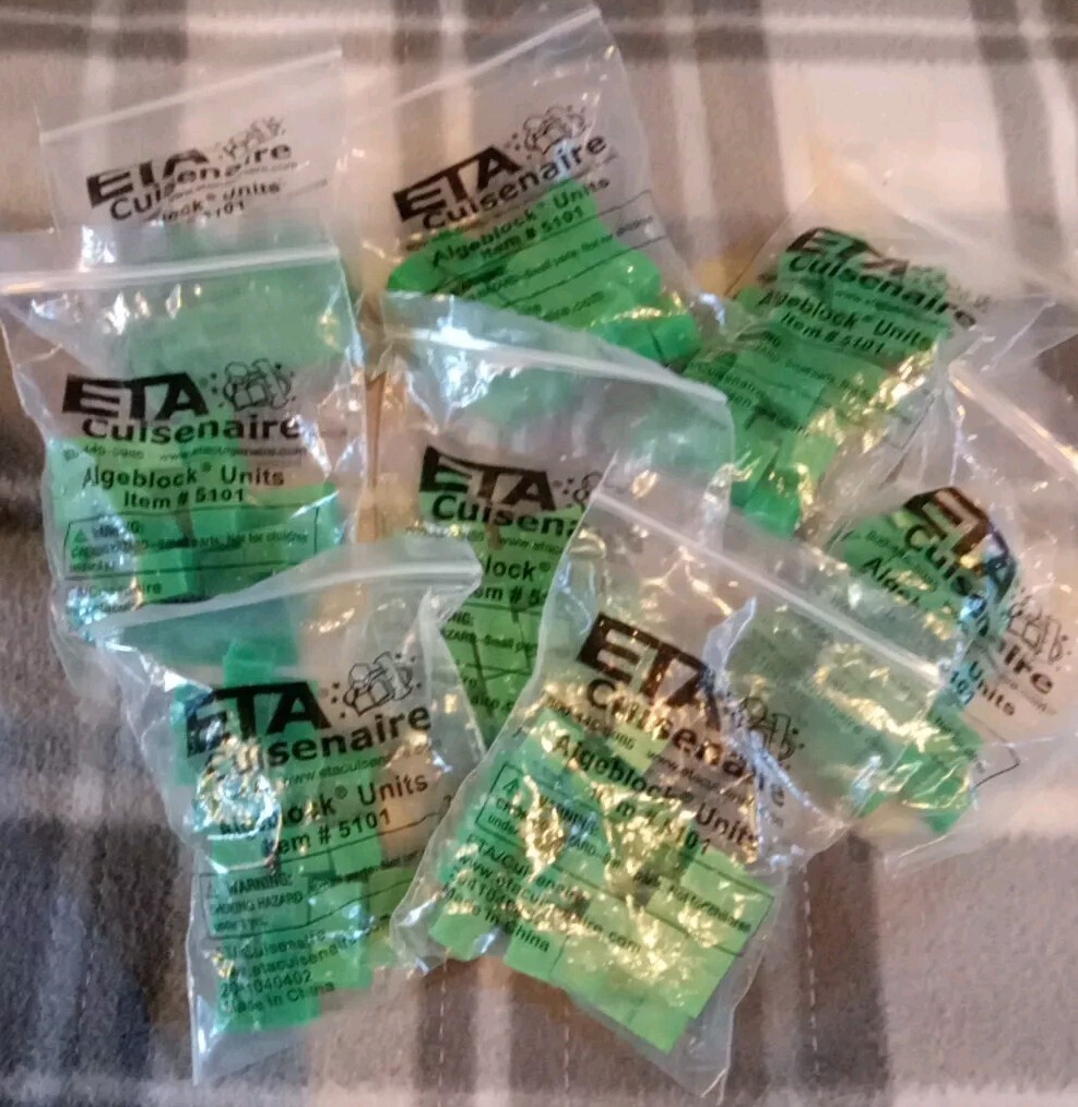 ETA Cuisenaire Algeblocks XY flat #5101 Lot Of 8 Packs Math