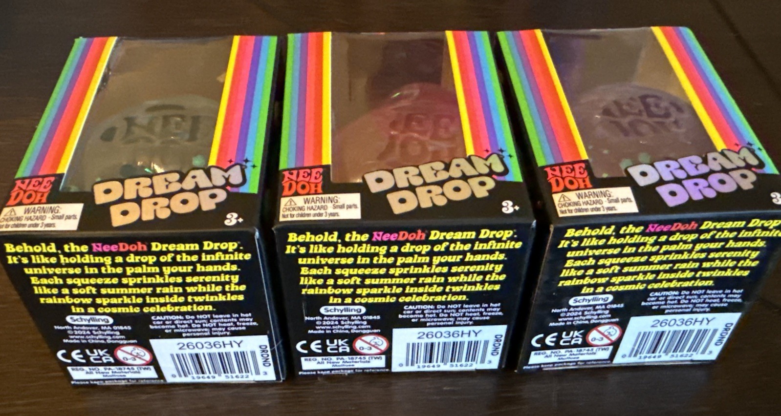 NeeDoh: Dream Drop – Lot Of 3 Colors Are Pink,blue & purple