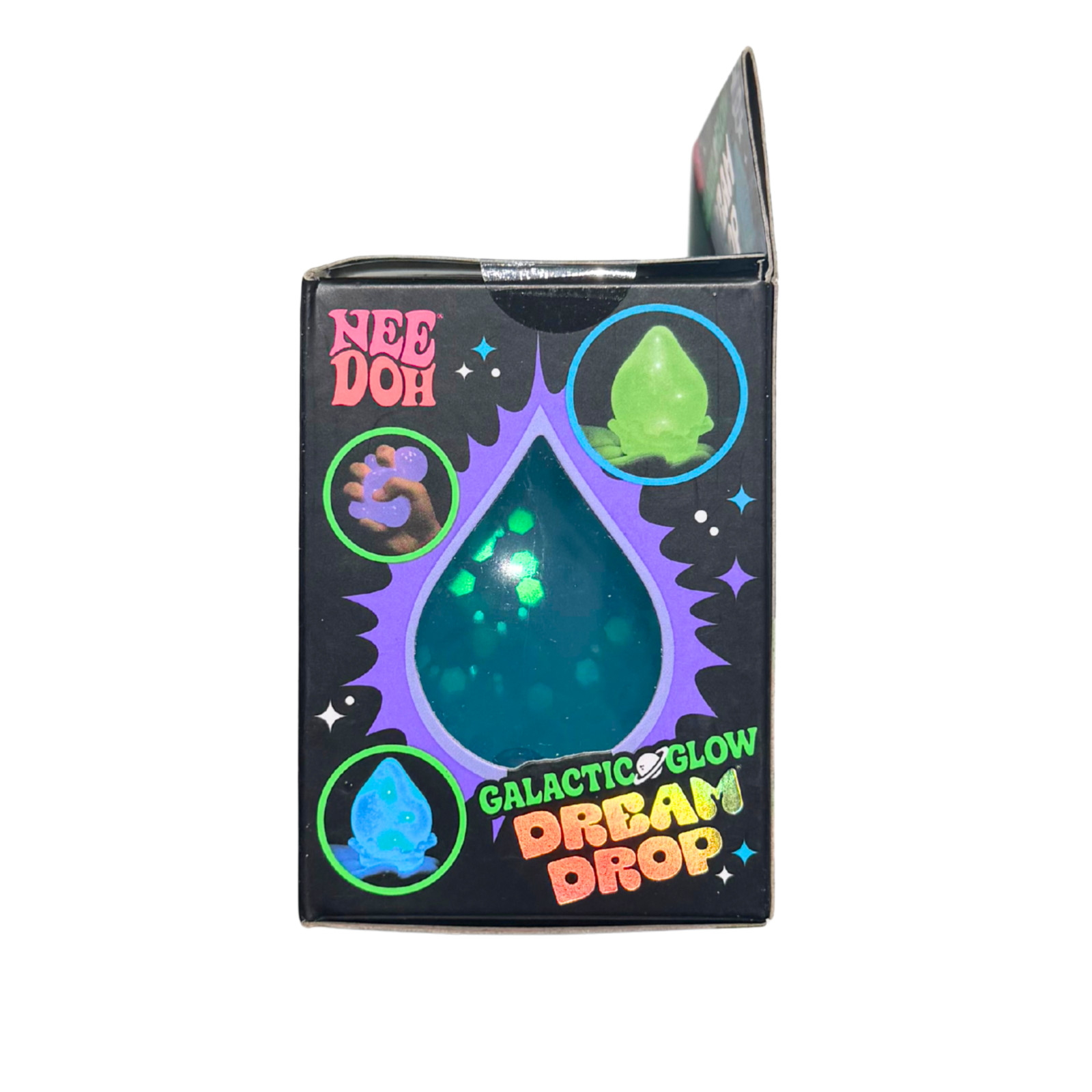 RARE Needoh Galactic Glow Dream Drop Blue Squishy Toy AUTHENTIC New