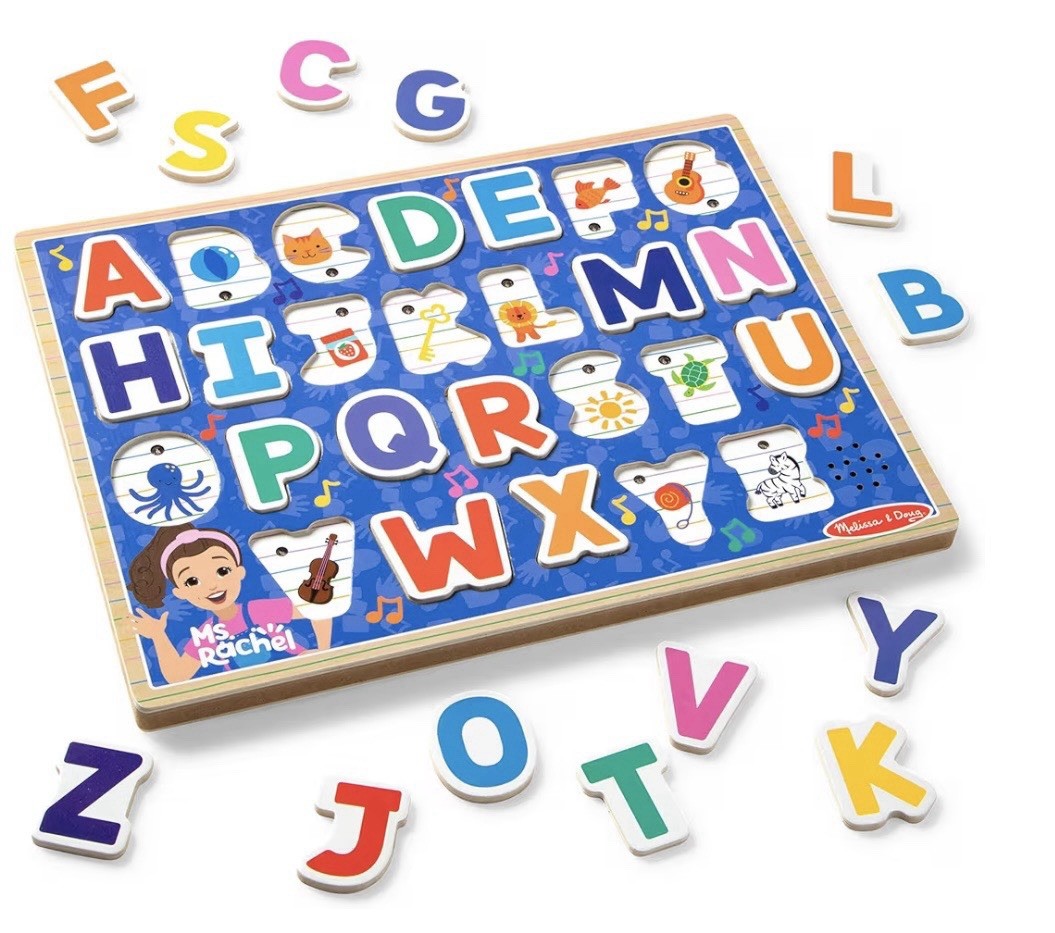 New! Ms. Rachel Wood Alphabet Phonics Sound Puzzle Builds Skills! Free Shipping