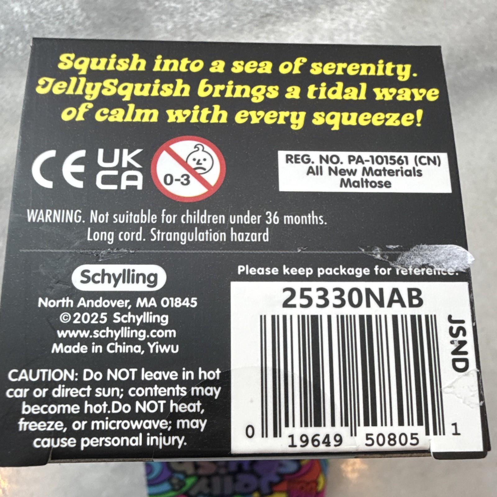 Schylling Nee Doh Jelly Squish Super Solid Squish Squeeze Toy Purple 25330NAB