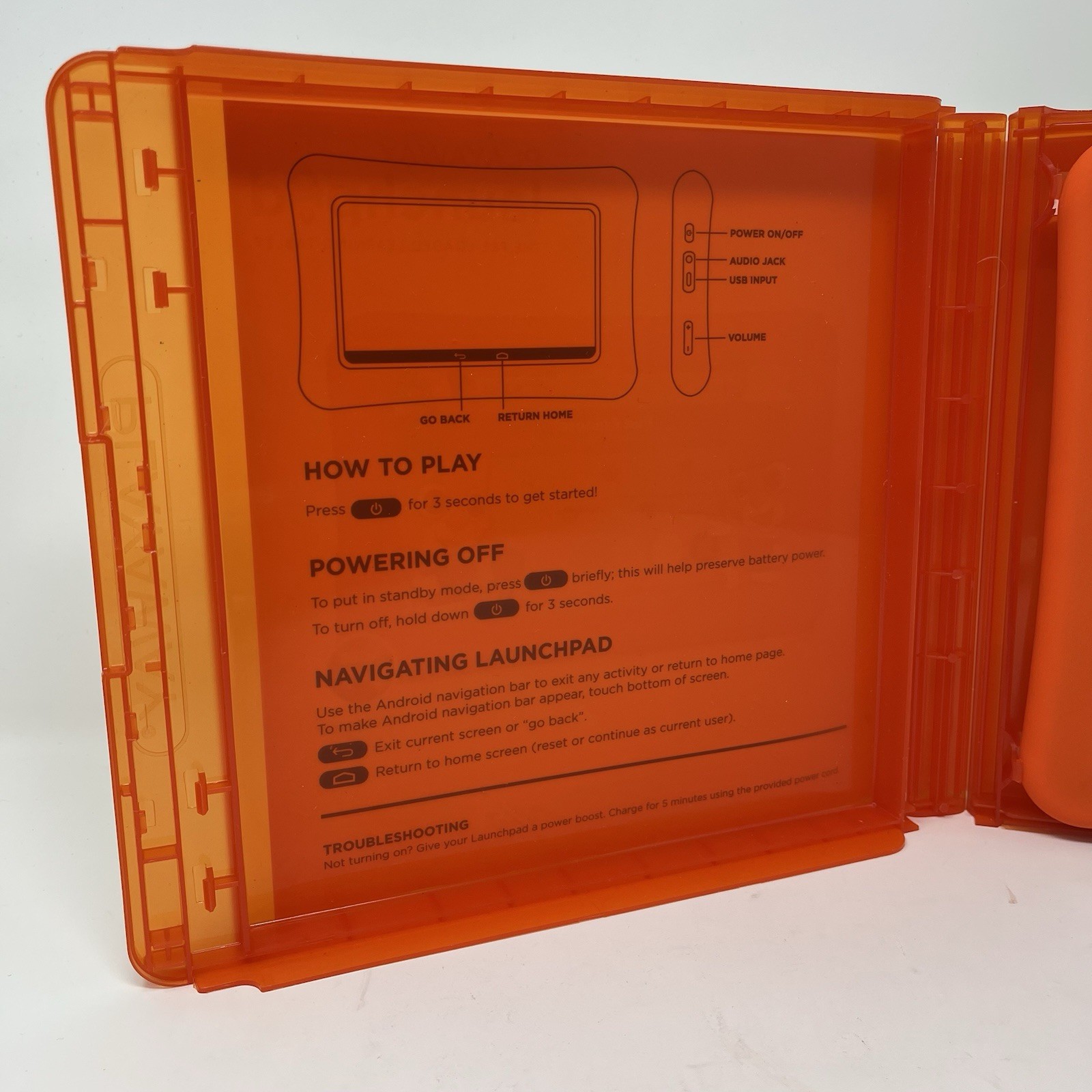 Playaway Launchpad Preloaded Learning Tablet Fun Chinese! W/Charger & Case WORKS