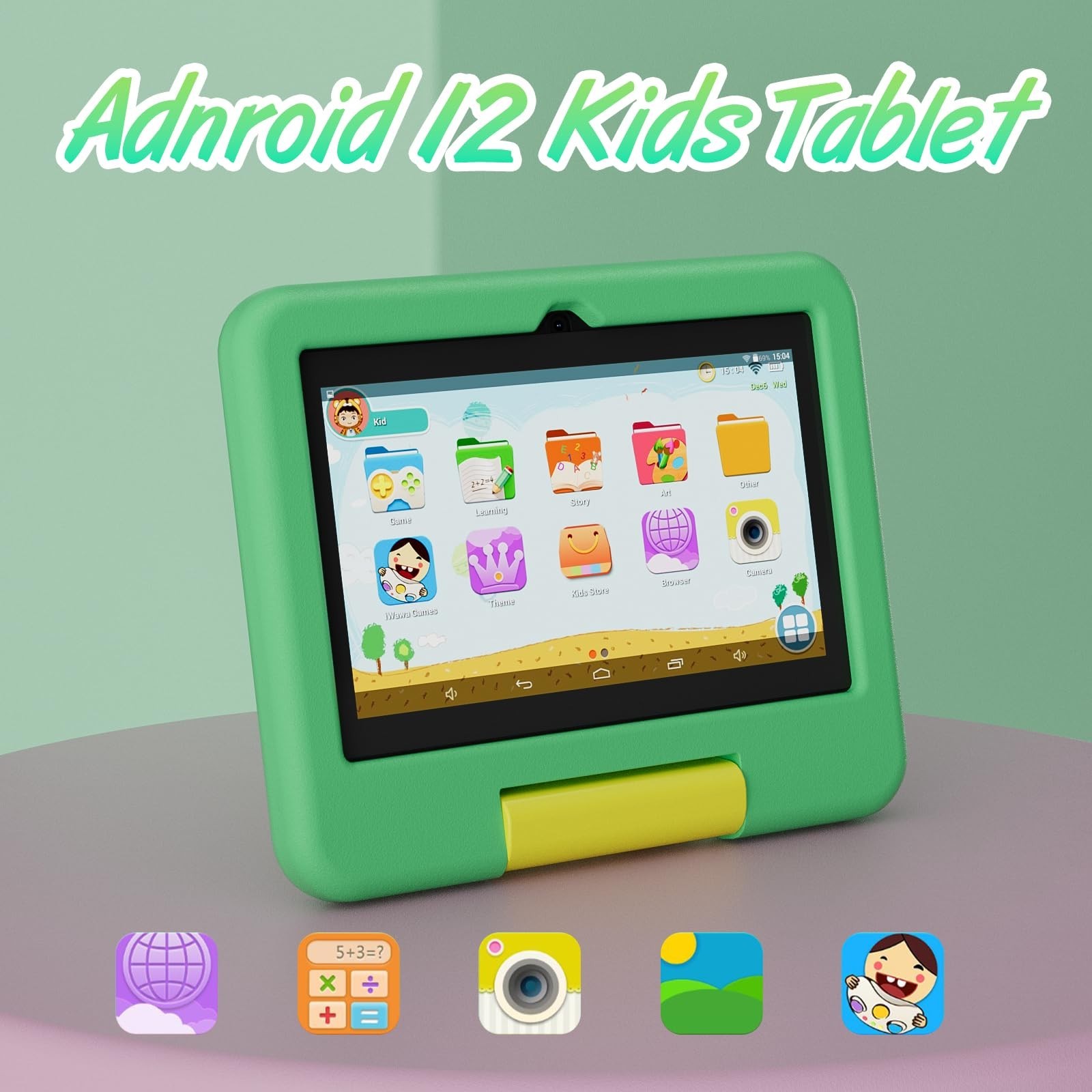 7″ Kids Tablet – Android, 4GB RAM, 32GB Storage, 1TB Expandable, Parental Contro