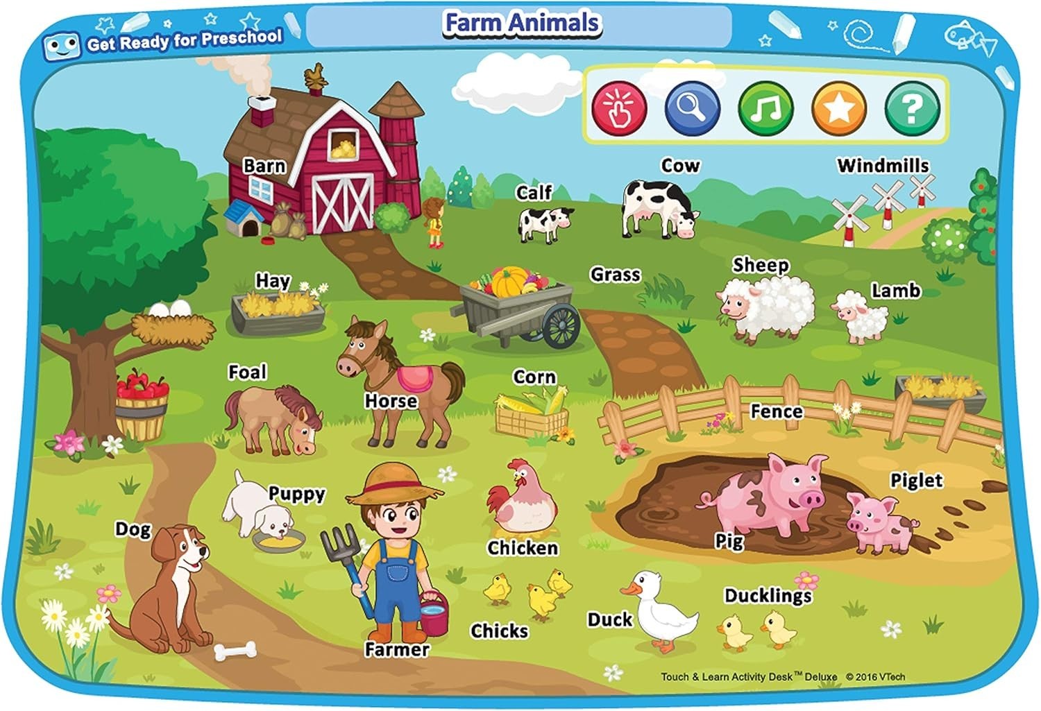 Touch and Learn Activity Desk Deluxe Expansion Pack – Get Ready for Preschool