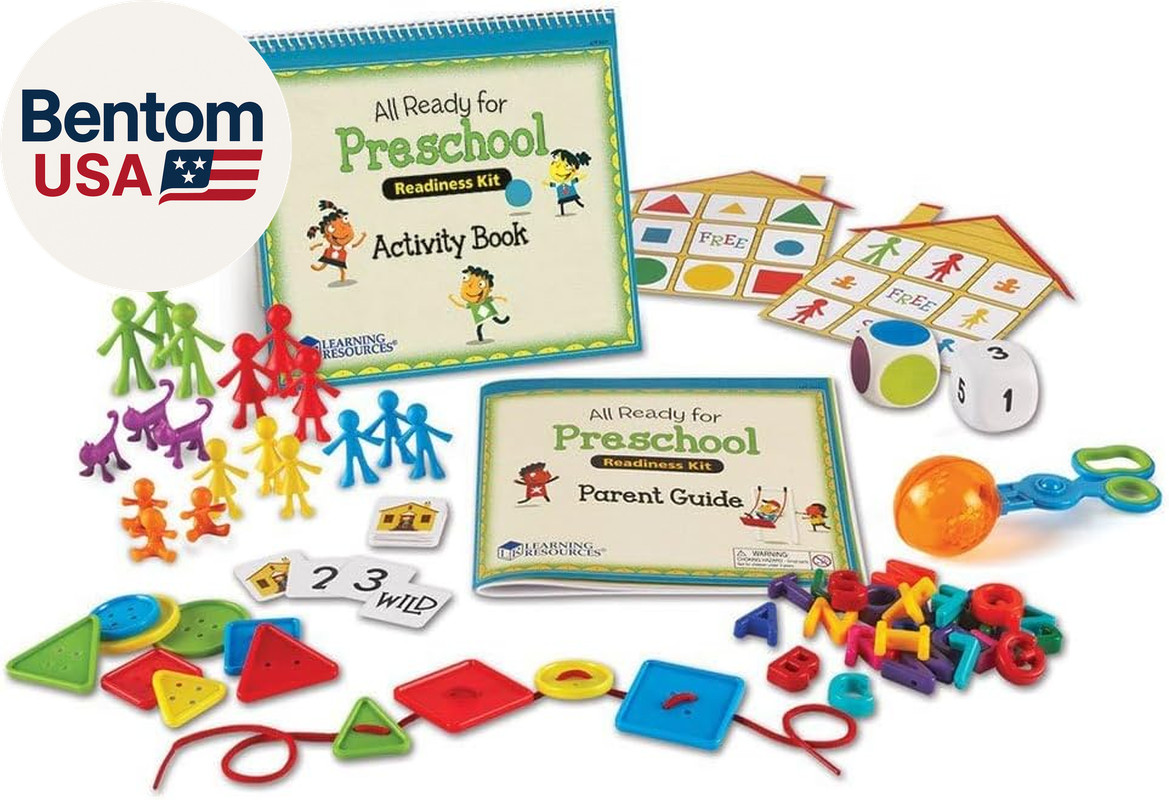 All Ready for Preschool Readiness Kit – 60 Activities Set, Ages 3+, Kindergartne