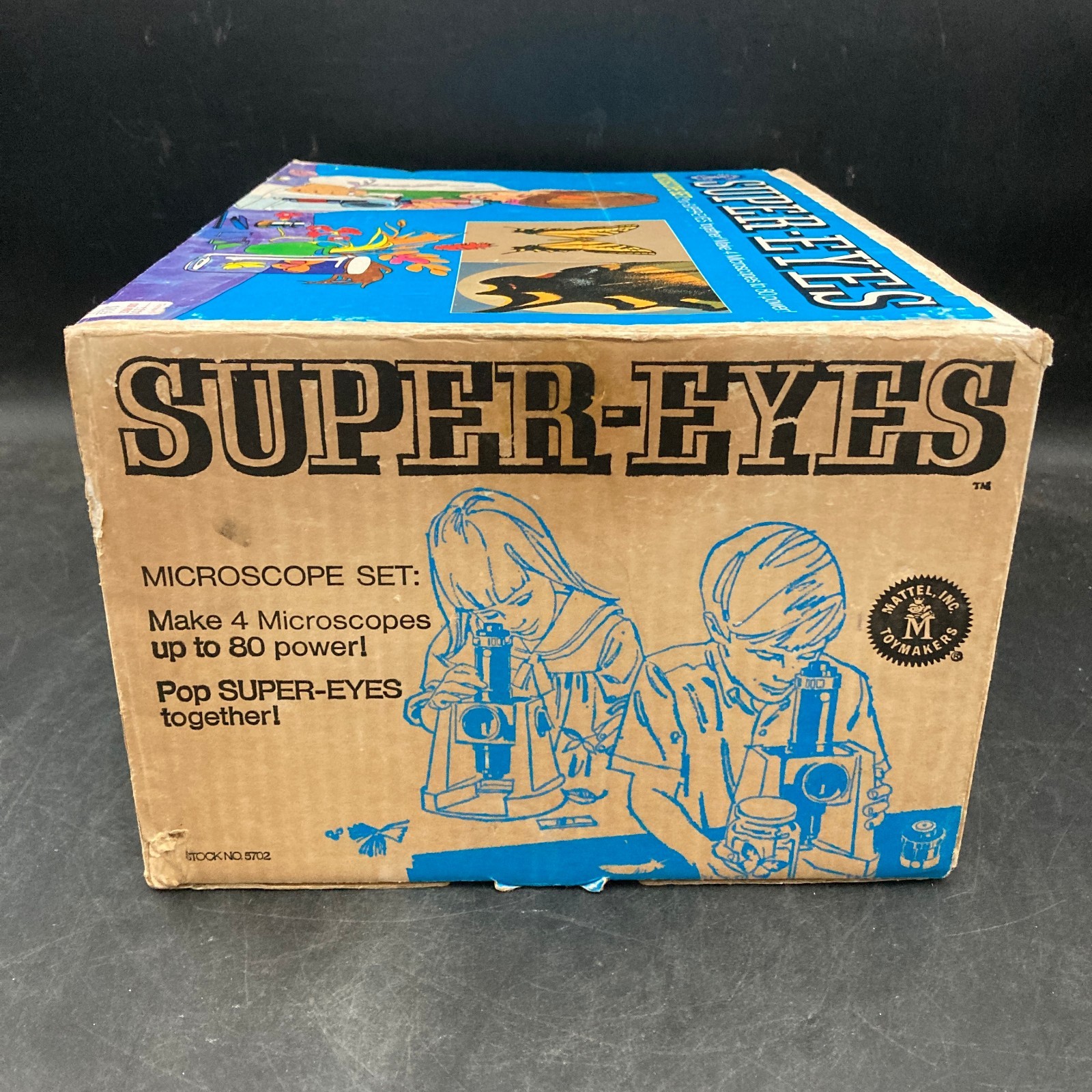 Vintage Super Eyes Microscope Set from Mattel (1968) 100% Complete with Box