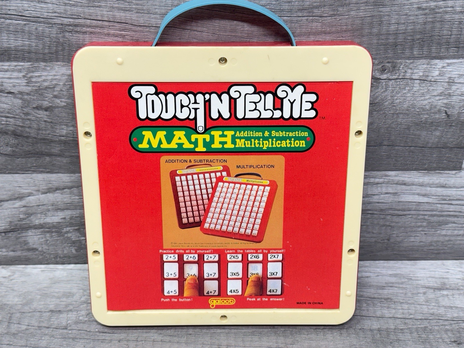 Touch N Tell Me Math Addition & Subtraction Learning Tool Vintage 1981 Galoob