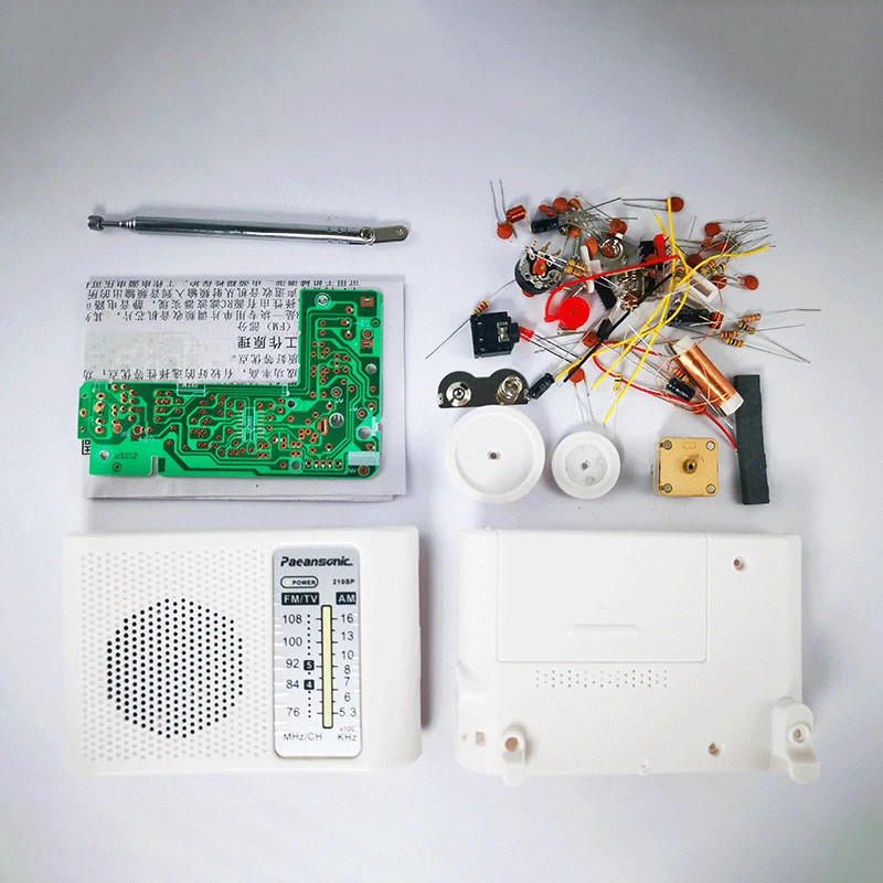 DIY Radio Electronic Kit FM AM Radio Receiver School Teaching Soldering