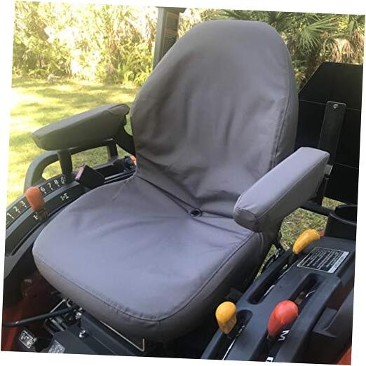 , Custom Fit Kubota Seat Covers for Tractor B2301 B2601 (KU25 C8 C8 Gray Endura