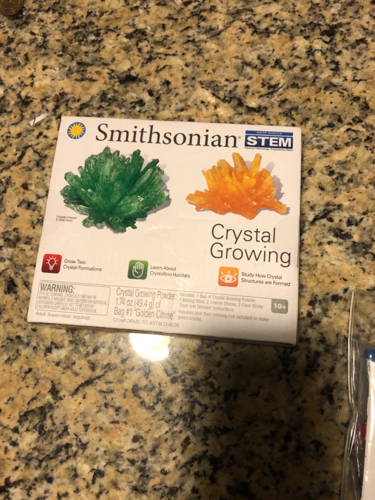 Smithsonian STEM Crystal Growing recommended 10 years of age and up