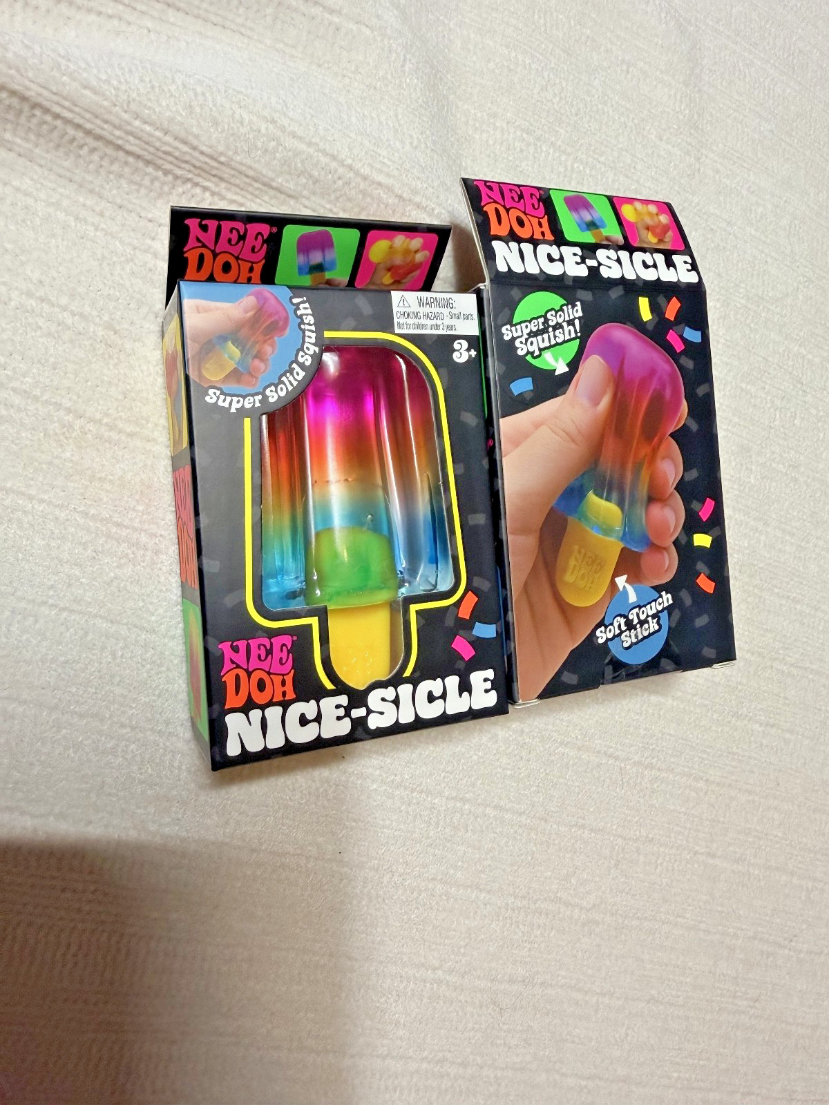 AUTHENTIC Nee Doh Nice-Sicle Popsicle RAINBOW COLOR NEEDOH -NEW 2026