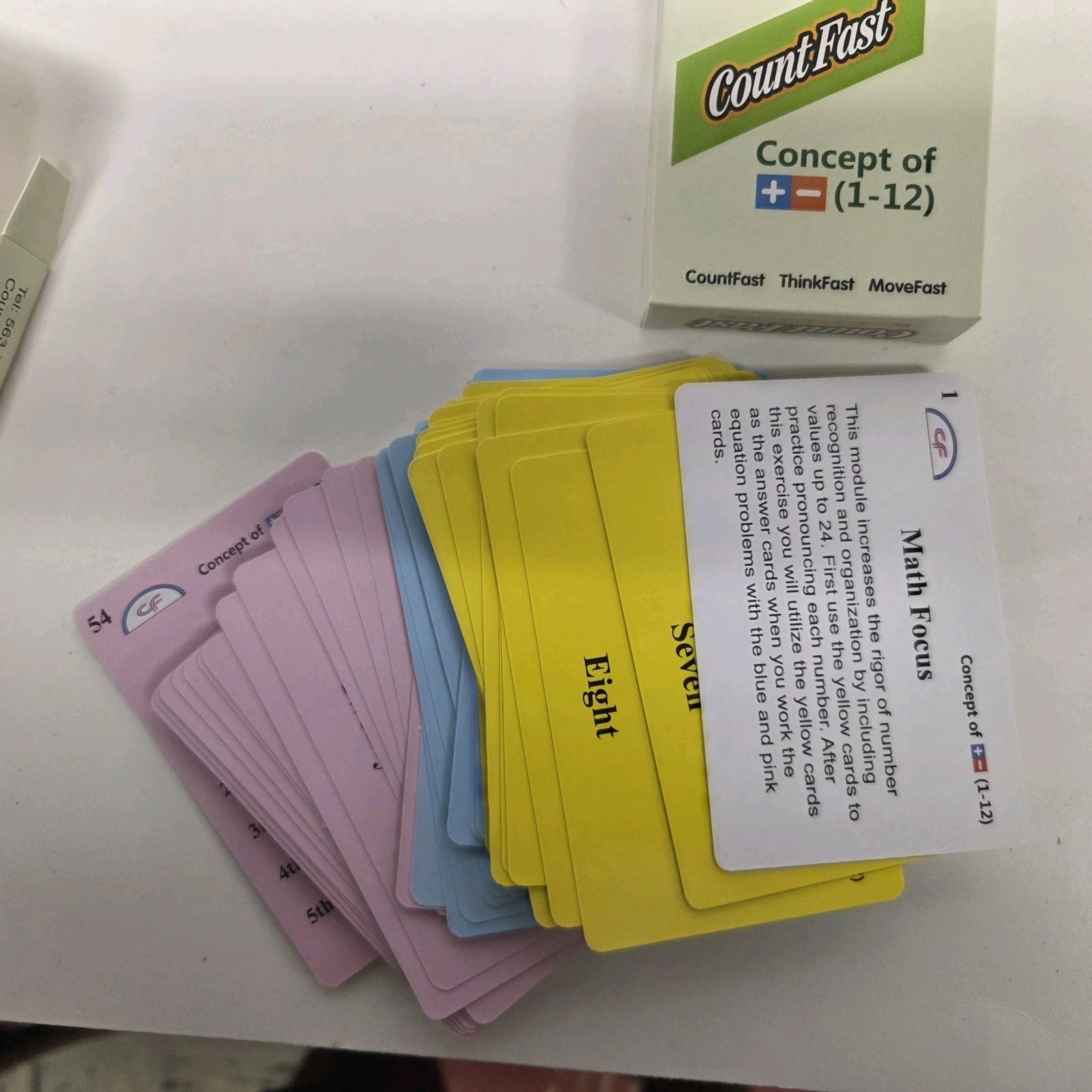 Count Fast Math Learning System Concept of (1-12) Set Lot of 5, Teaching, New