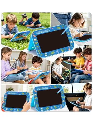 LCD Writing Tablet for Kids, 10 inch Colorful Doodle Board Darkblue-10in