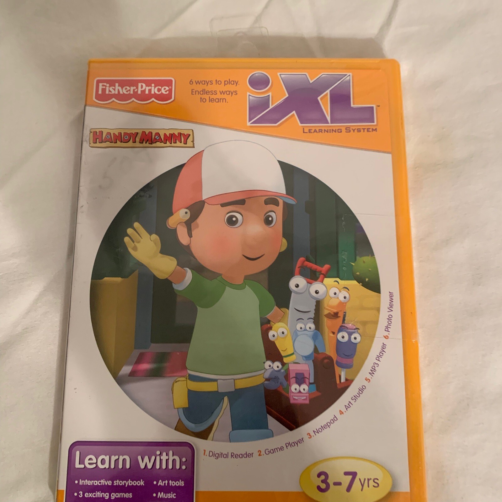 Kids fisher Price Handy Manny 1XL Learing System 6 Ways To Learn Ages 3-7 New