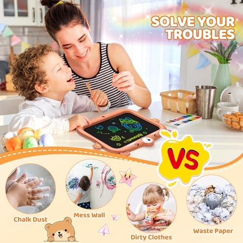 LCD Writing Tablet for Kids Doodle Board Drawing Pad, Little 8.5 inch Brown