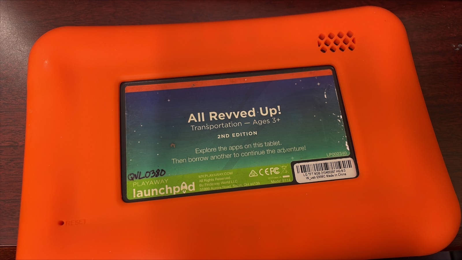 Playaway Launchpad Tablet Transportion age 3+ Parts Repair