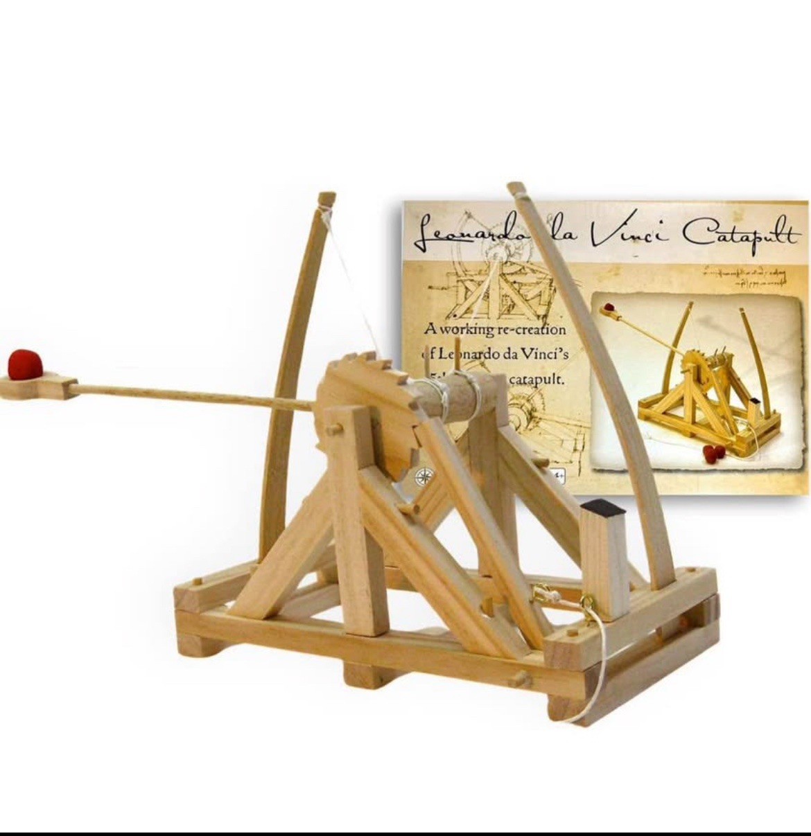 Leonardo da Vinci Catapult Toy Wooden Model Building Kit Age 14+ Pathfinders NEW