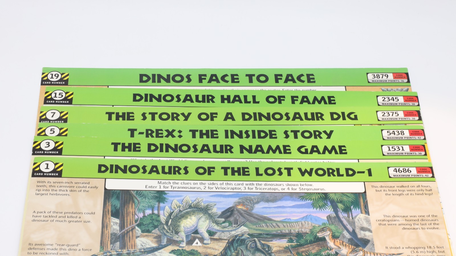 GeoSafari The Lost World Jurassic Park Electronic Learning Game