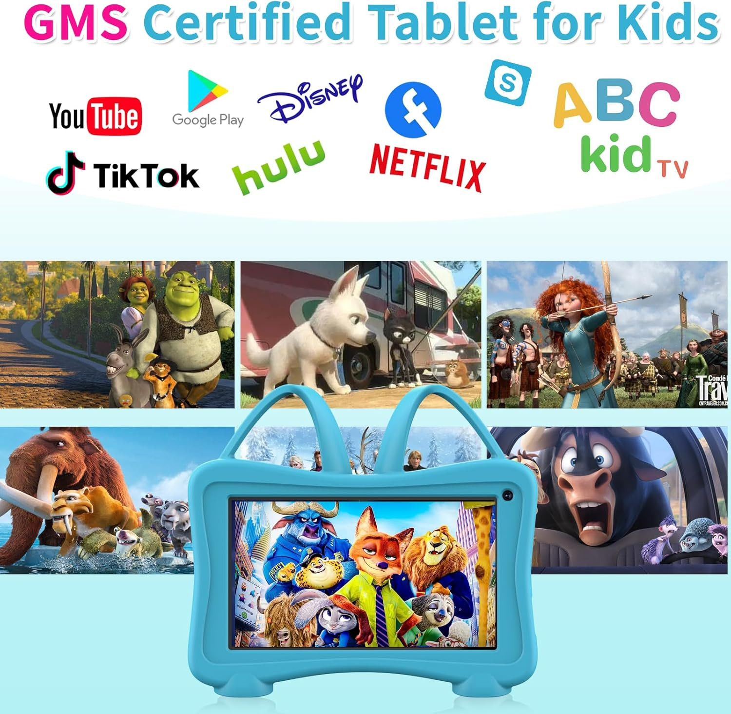 Trayoo Kids Tablet 7 Toddler Children’S Learning Tablet with Wifi, Youtube, Pare