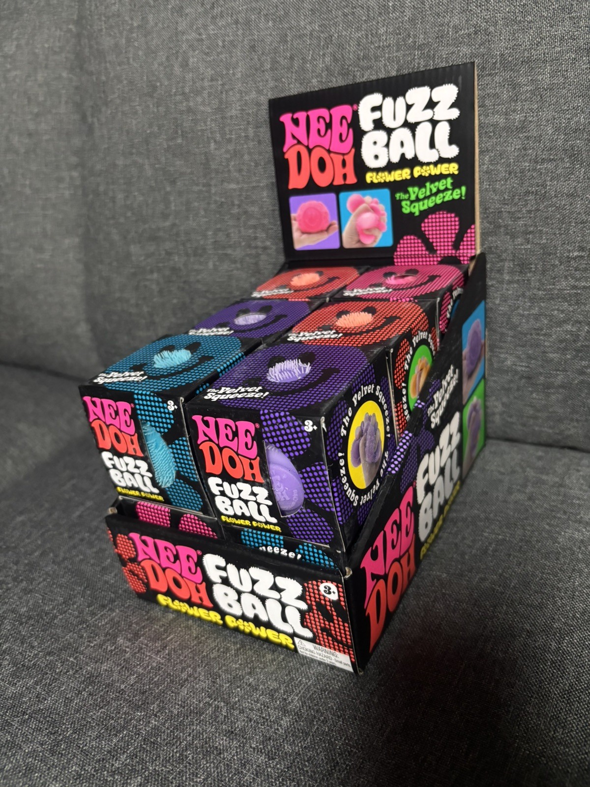 NeeDoh Fuzzball Flower Power Full Case