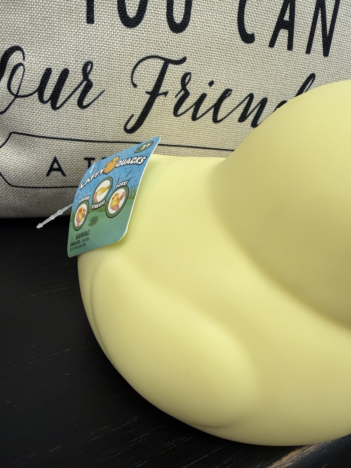 BRAND NEW Jumbo Squishy Duck Pastel Yellow 3+ Laffy Quacks 5″ Sunny Days Squishy