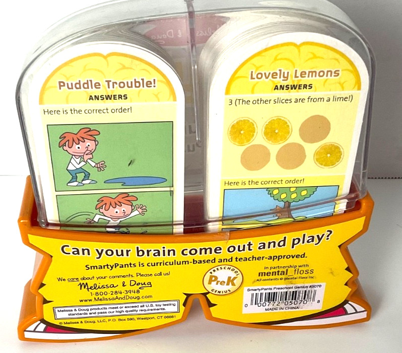 Melissa & Doug Smarty Pants 120 Brain Building Cards Preschool Pre Owned