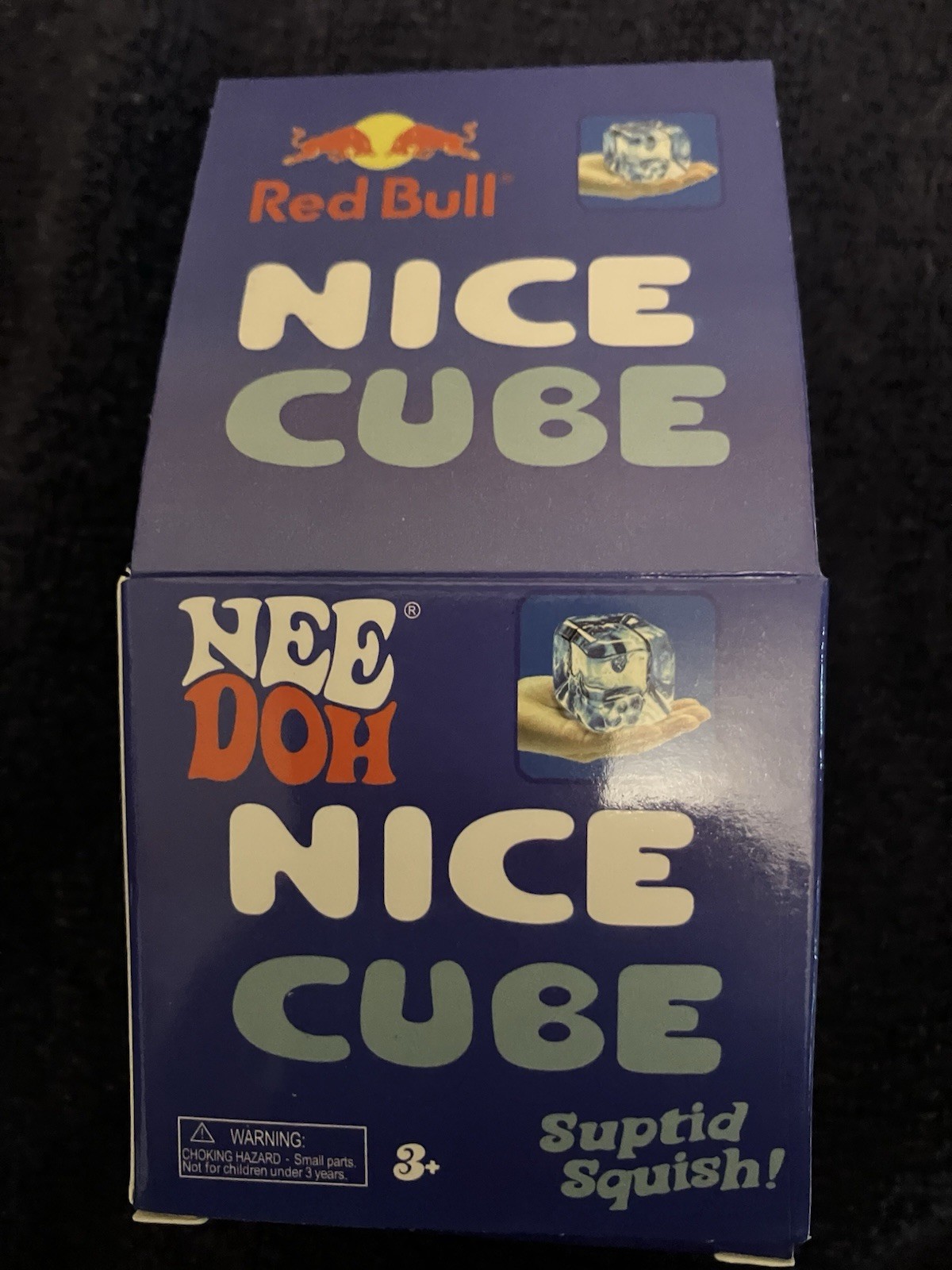 NeeDoh Red Bull Cube Stupid Squish New In Box