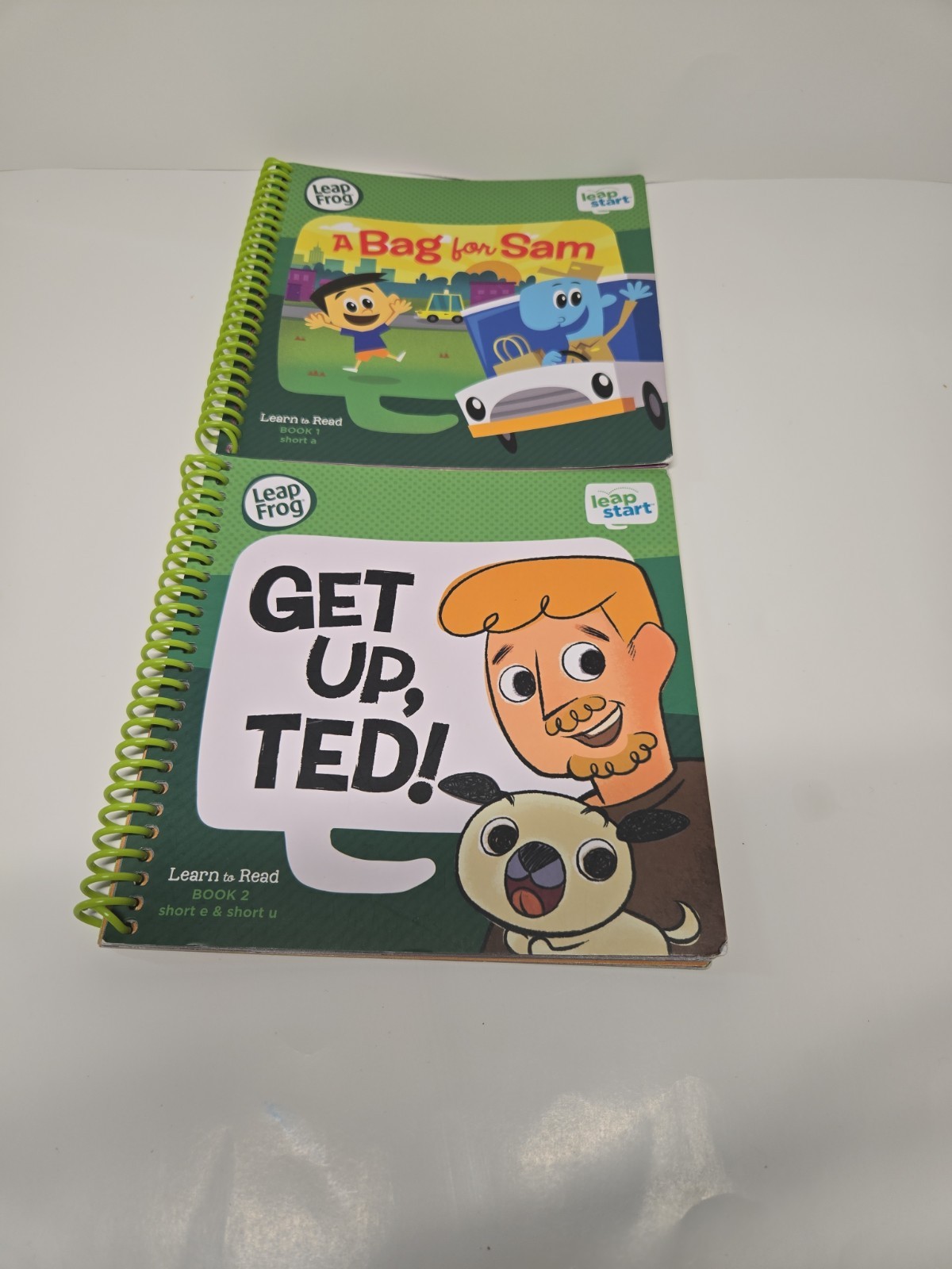 Lot Of Twelve (12) Leap Frog Learn To Read Sprial Books Use