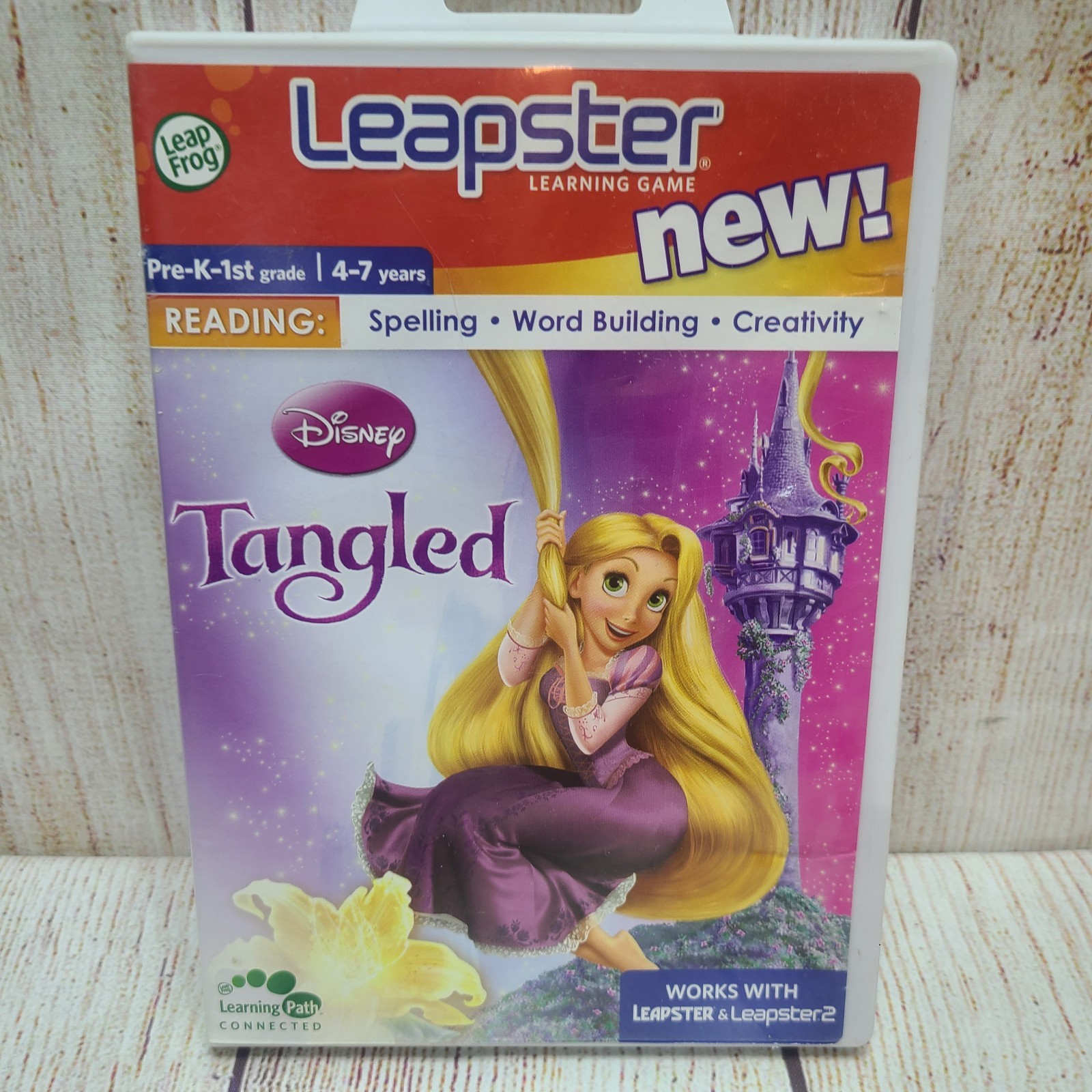 Leapfrog Leapster Tangled Game Leapster 1 and 2 Ages 4-7 Spelling Word Building