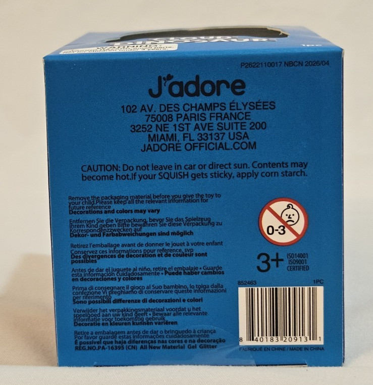 J’Adore Cloud Dinosaur Blue Squishy Sealed