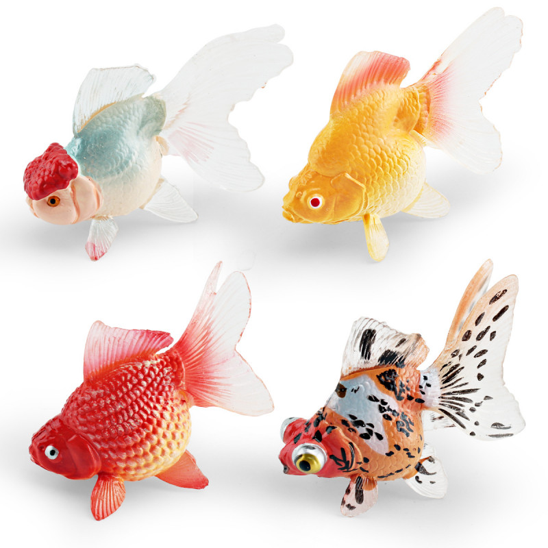 6PCS Simulation Goldfish Model Aquarium Ornaments Fish Tank Landscape Decoration