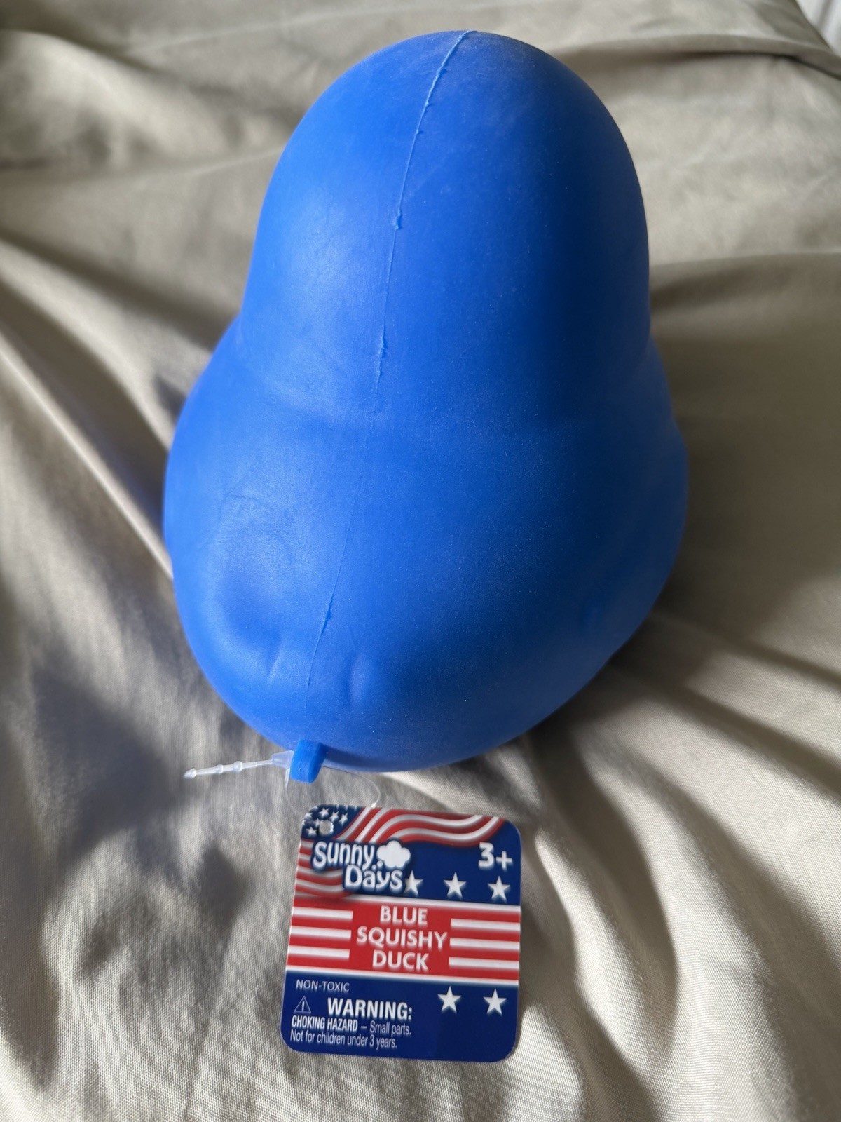 Sunny Days Jumbo Blue Squishy Duck Stress Toy New (Fast Shipping)