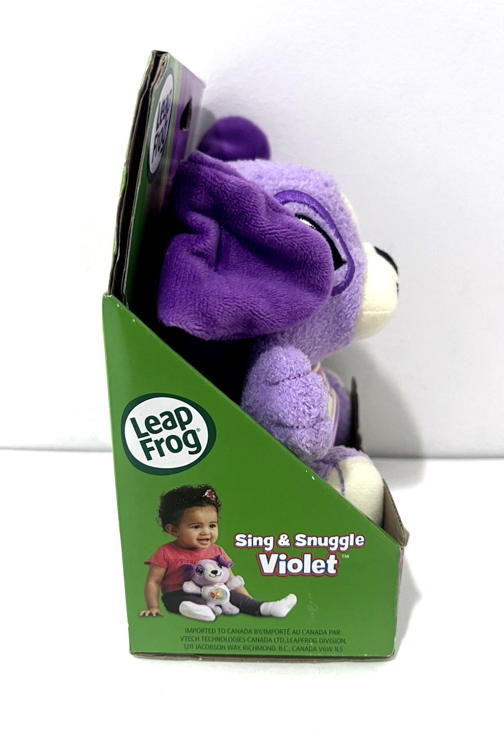 LEAP FROG SING & SNUGGLE VIOLET INTERACTIVE PLUSH PUPPY DOG LEARNING TOY NEW!!