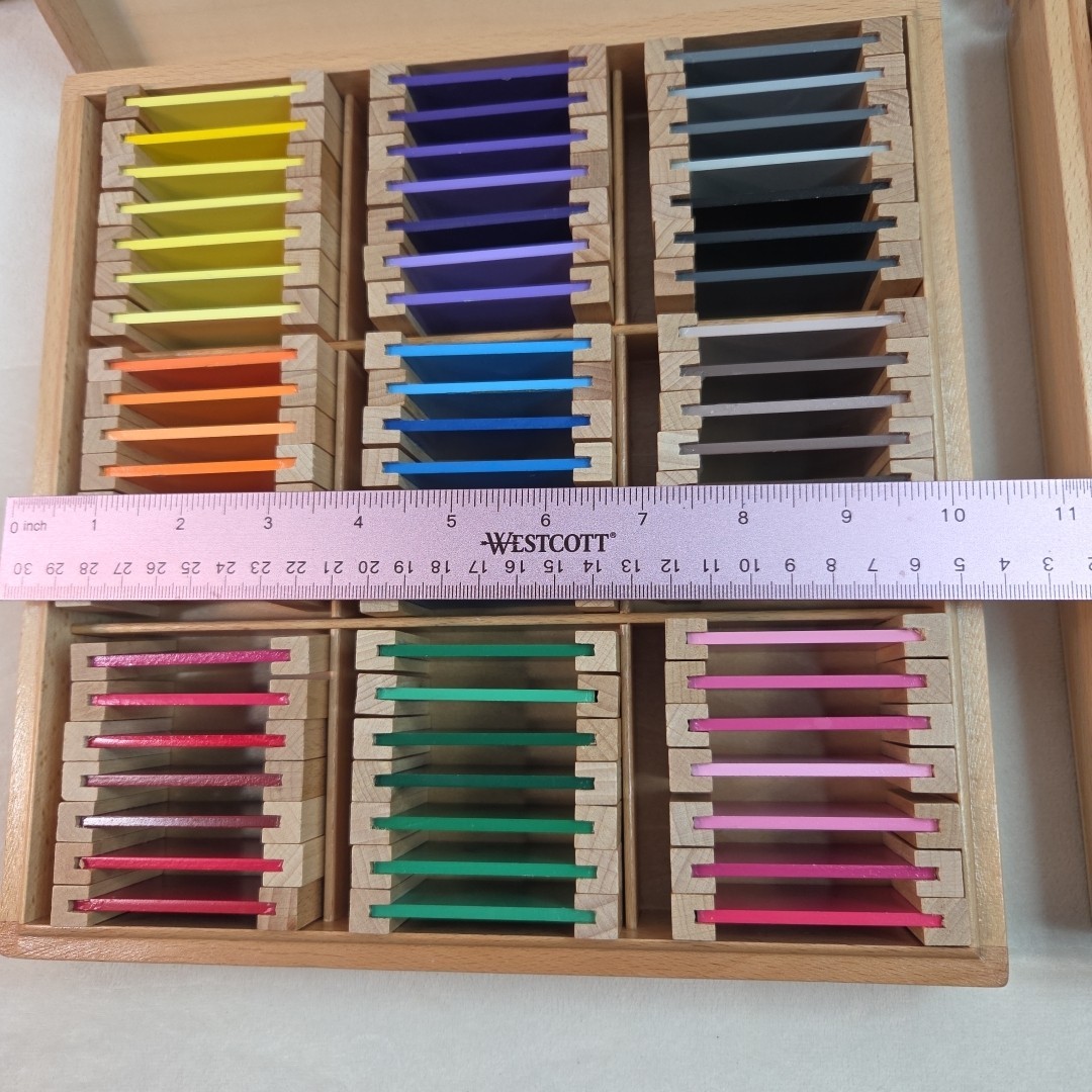 Montessori Color Tablets Boxes 2 & 3 Large Set 63 Pieces + 22 Piece Set Total 85