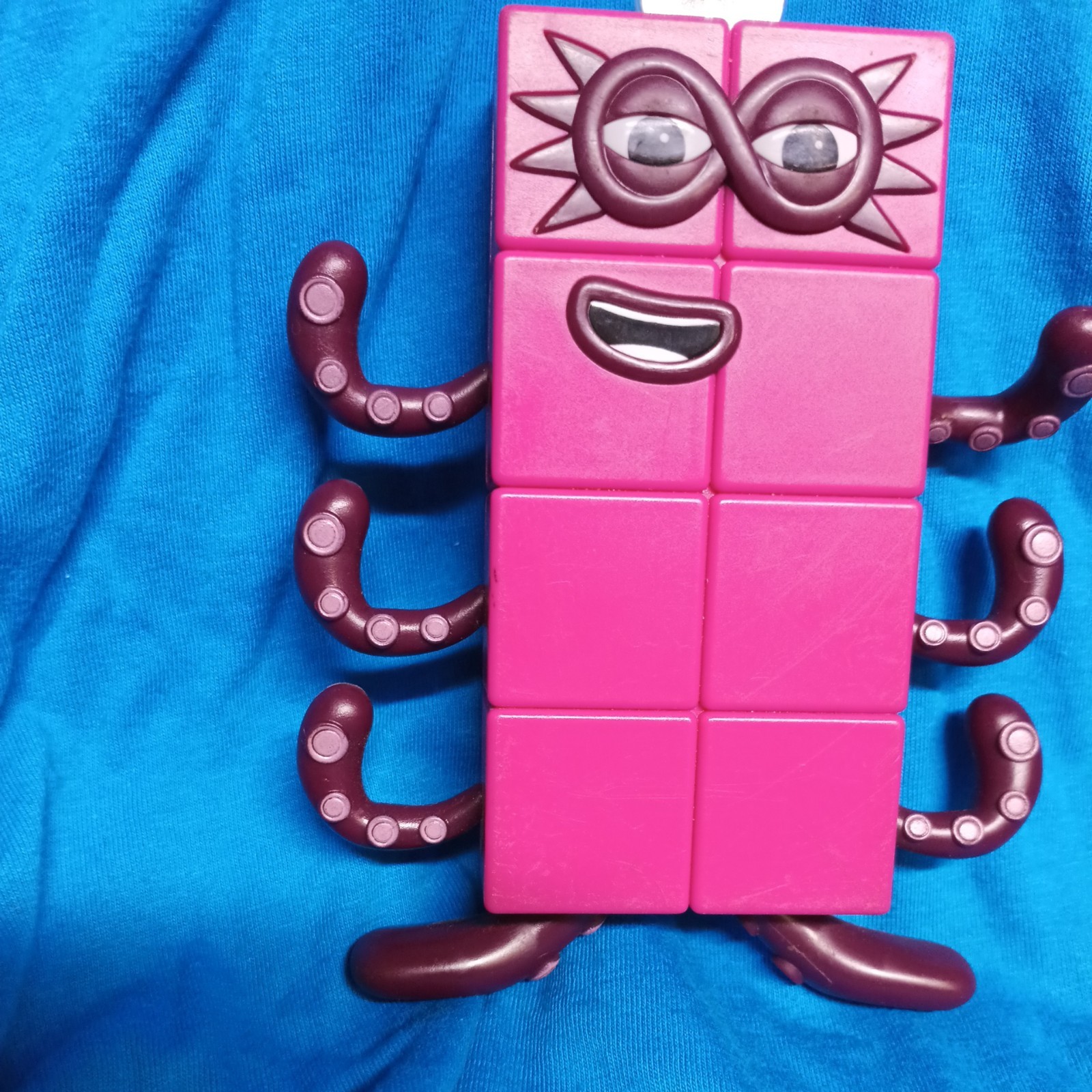 Numberblocks Eight Mathematics Toy Figure Purple for Ages 4-7 & 8-11 Years
