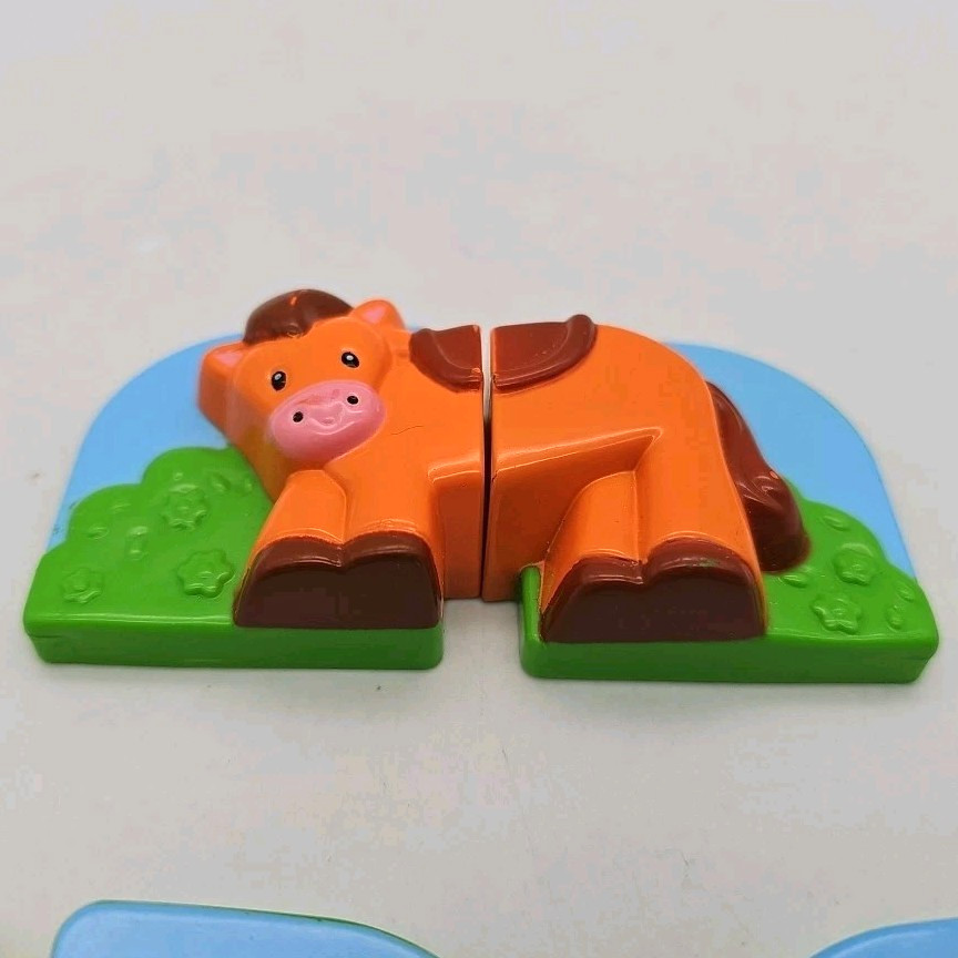 LeapFrog Fridge Set of 3 Replacement Farm Animals Cow Horse Duck Parts Learning