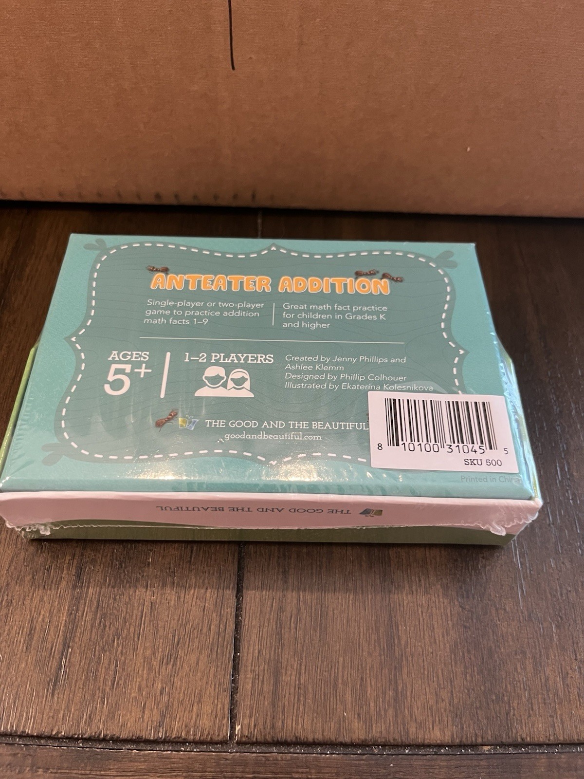 The Good and Beautiful Anteater Addition Card Game – New – Sealed