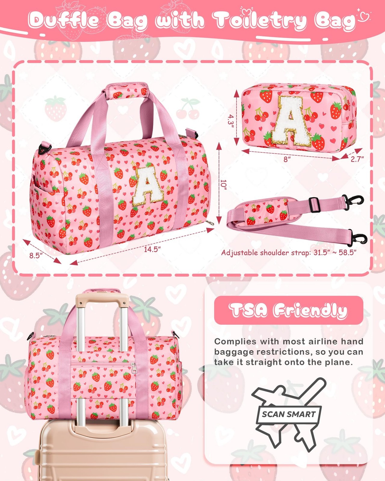 Elilier Dance Bag – Gifts for 3 4 5 6 7 8 9 10 11 12 Year Old Girl, Birthday …