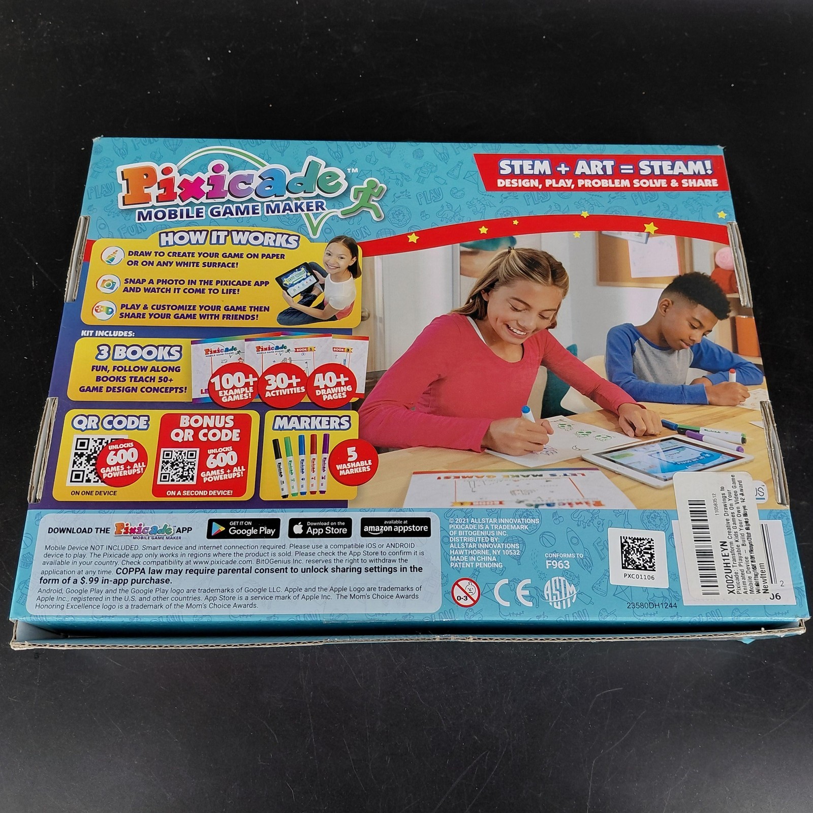 Pixicade Mobile Game Maker Learning System Create 1200 Games STEM 6+ 10+ STEAM