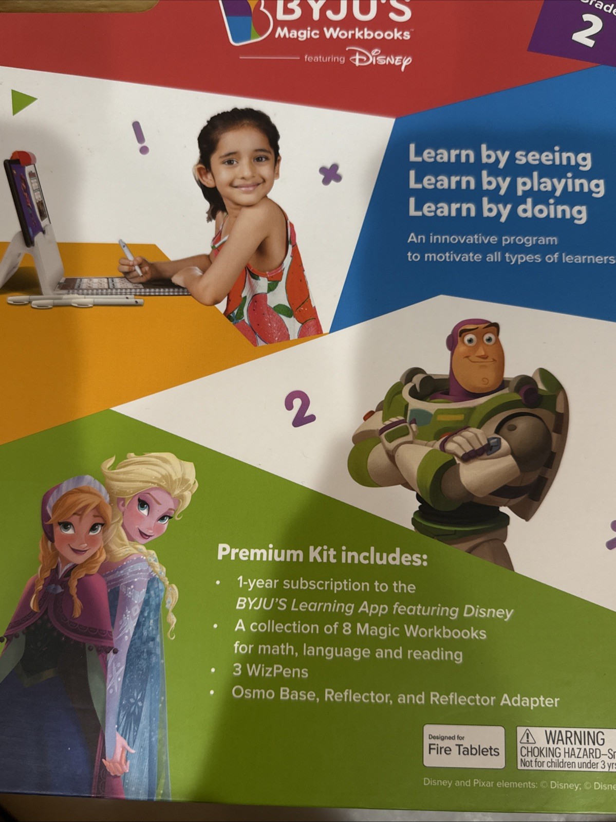BYJU’S Learning Kit Disney 2nd Grade Premium Edition Ages 6-8 NEW