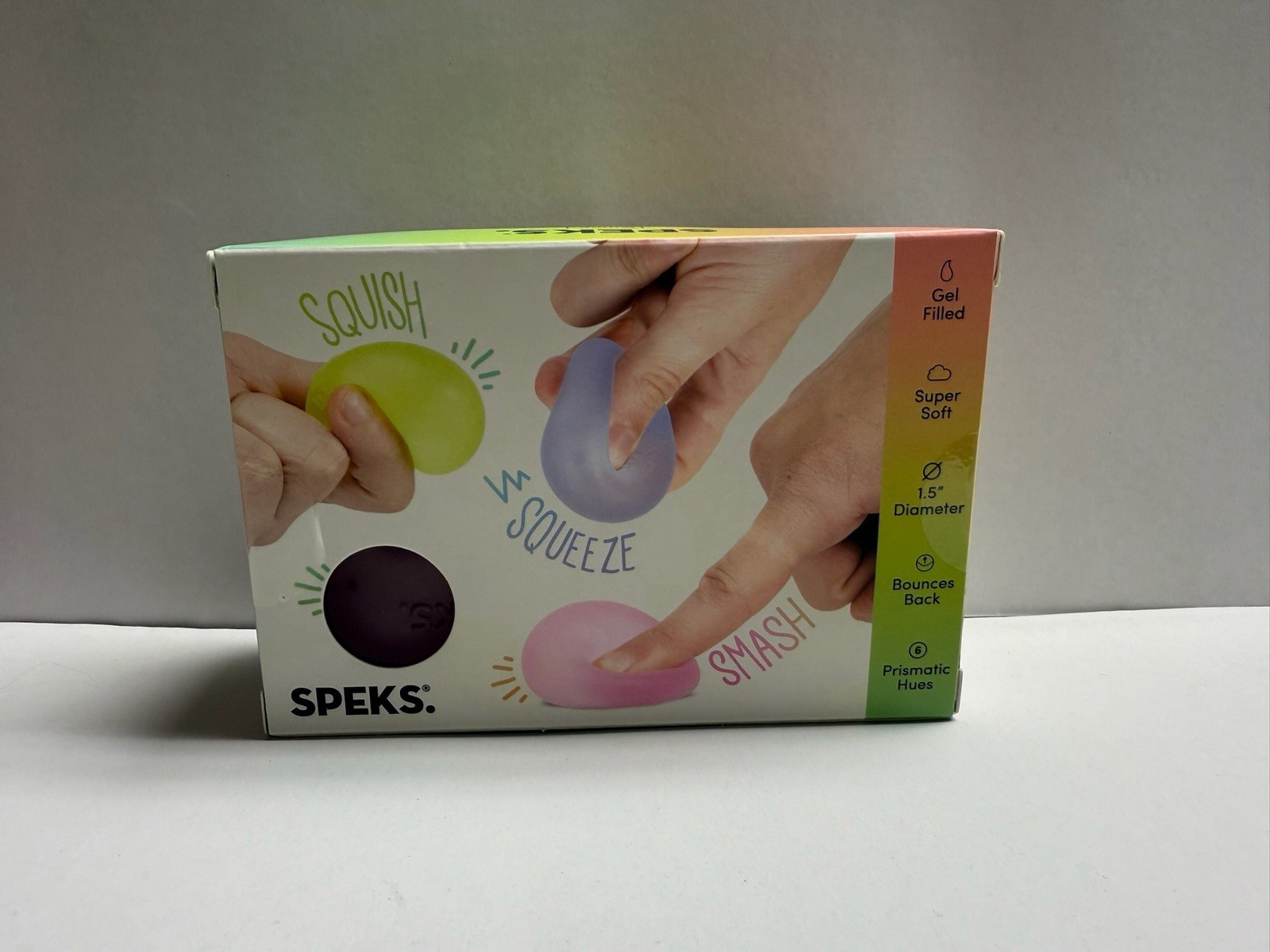 Speks Gump Memory Gel Stress Balls Set of 6 Multicolor Ages 8-11 Years