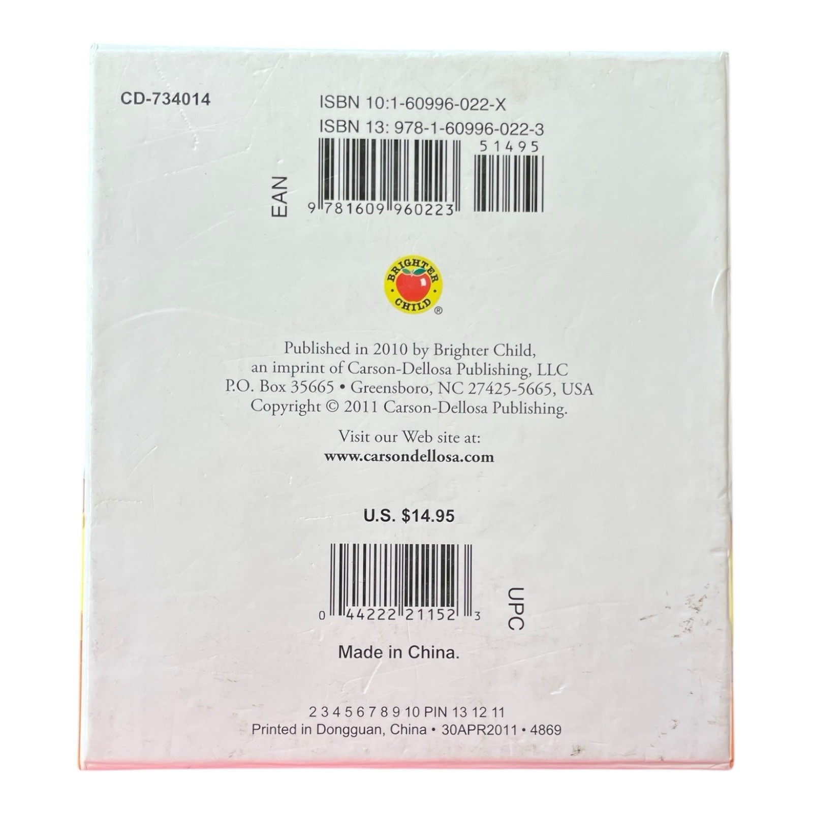 Science and Social Studies Brighter Child 6 Sets Of 54 Flash Cards