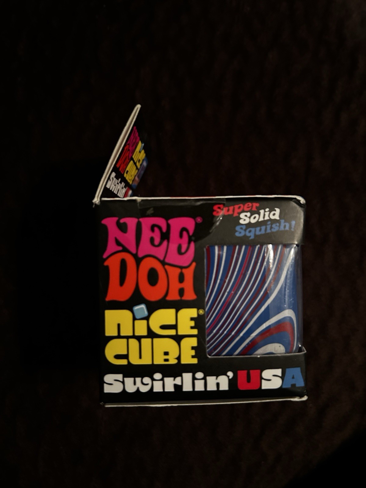 NeeDoh Nice Cube Swirlin’ USA cube. Brand new never opened 100% authentic