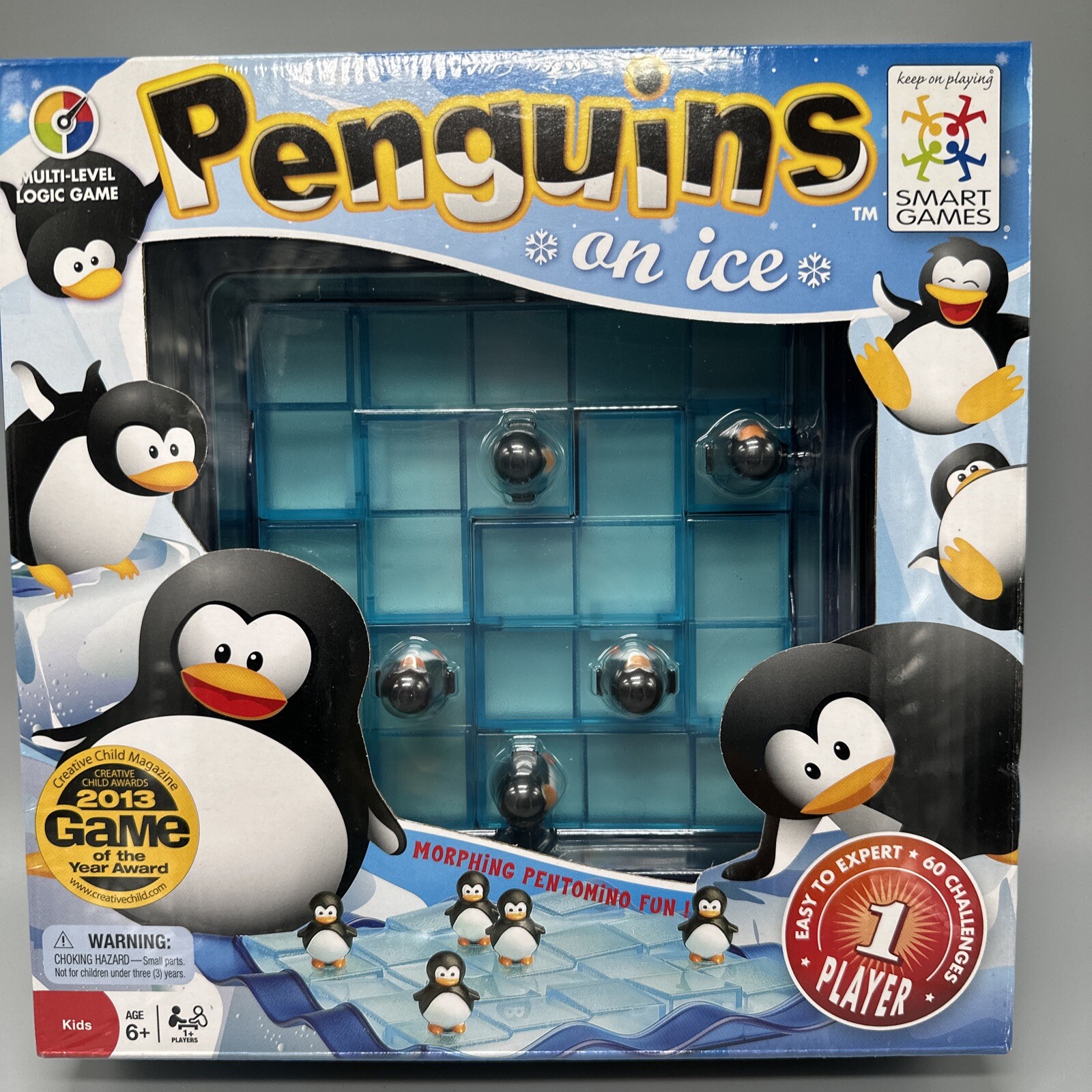 Smart Games Penguins On Ice Multi-Level Solitaire Logic Game NEW Sealed