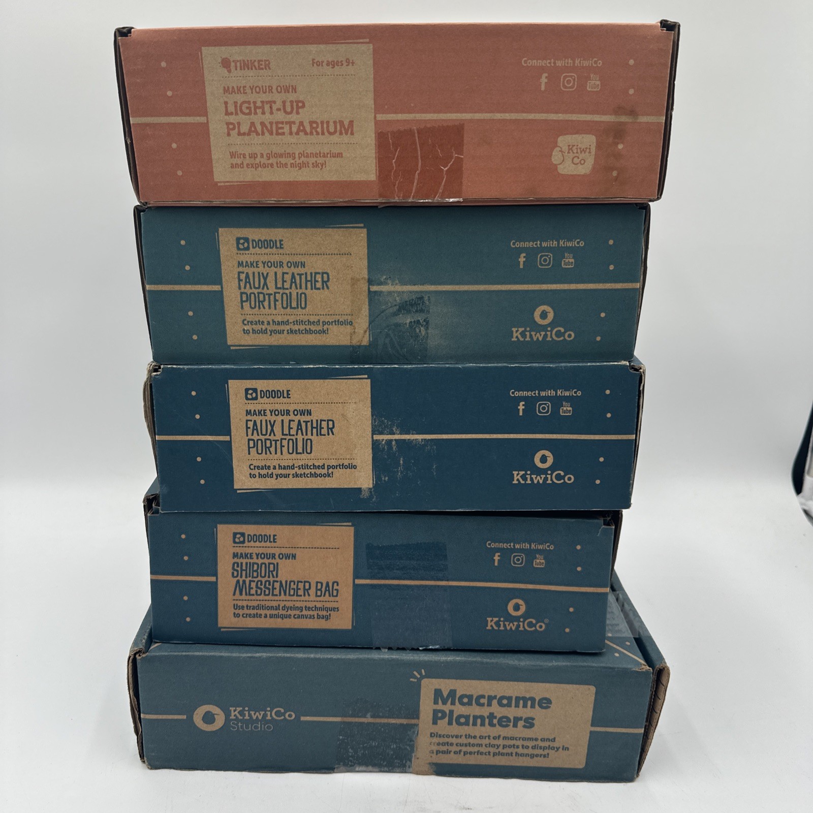 5 NEW Kiwi Co Crates Tinker Boxes Ages 6+ Homeschool Lot Open Box