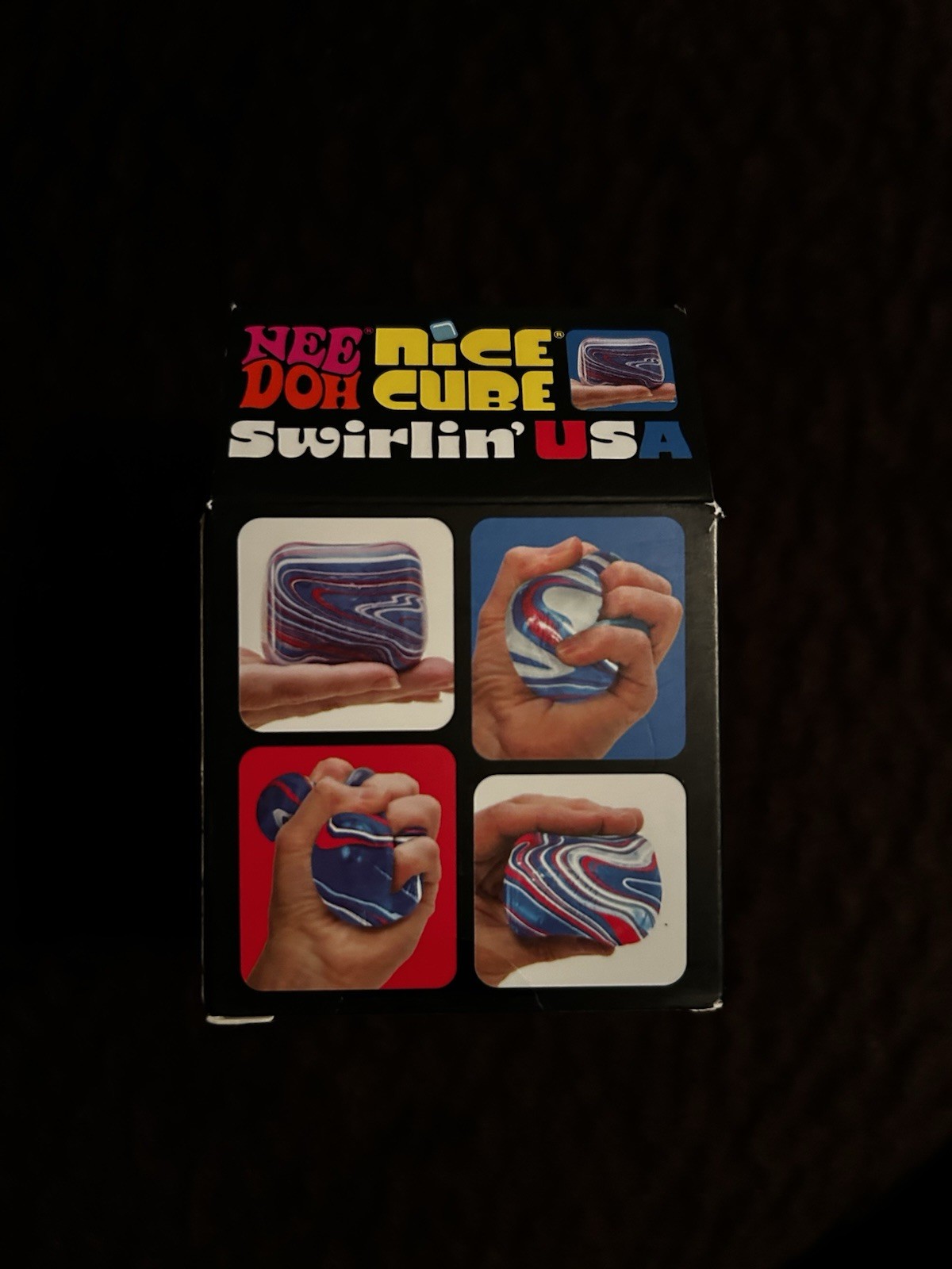 NeeDoh Nice Cube Swirlin’ USA cube. Brand new never opened 100% authentic