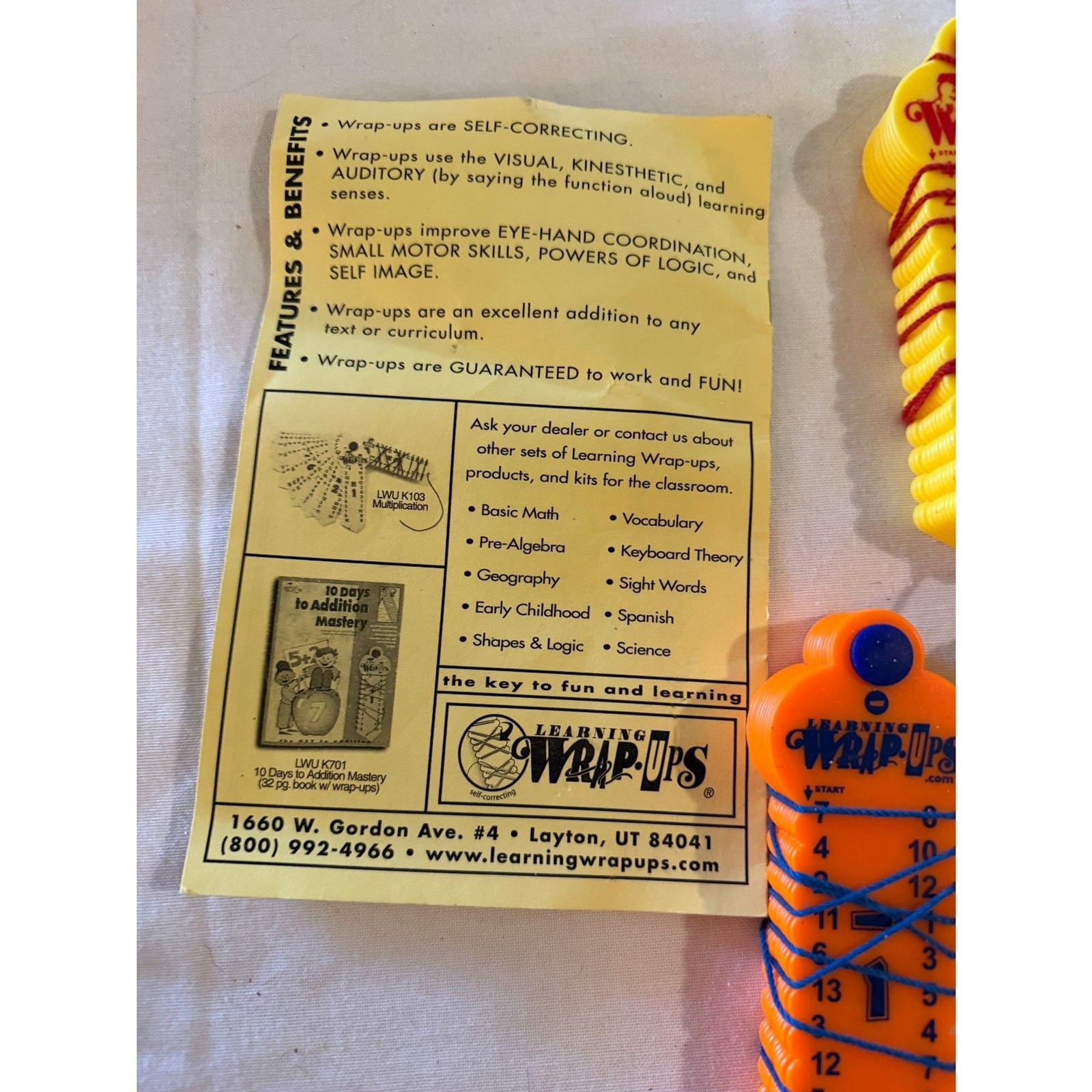 5 Learning Wrap Ups & Booklet Basic Math