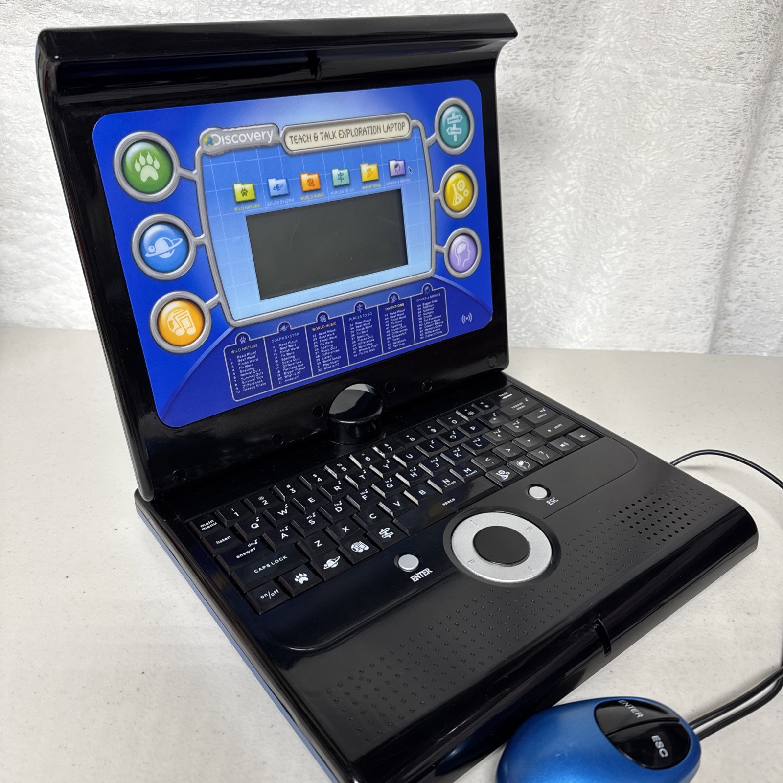 Discovery Kids Teach Talk Exploration Laptop 60 Activity Games Blue/black US4